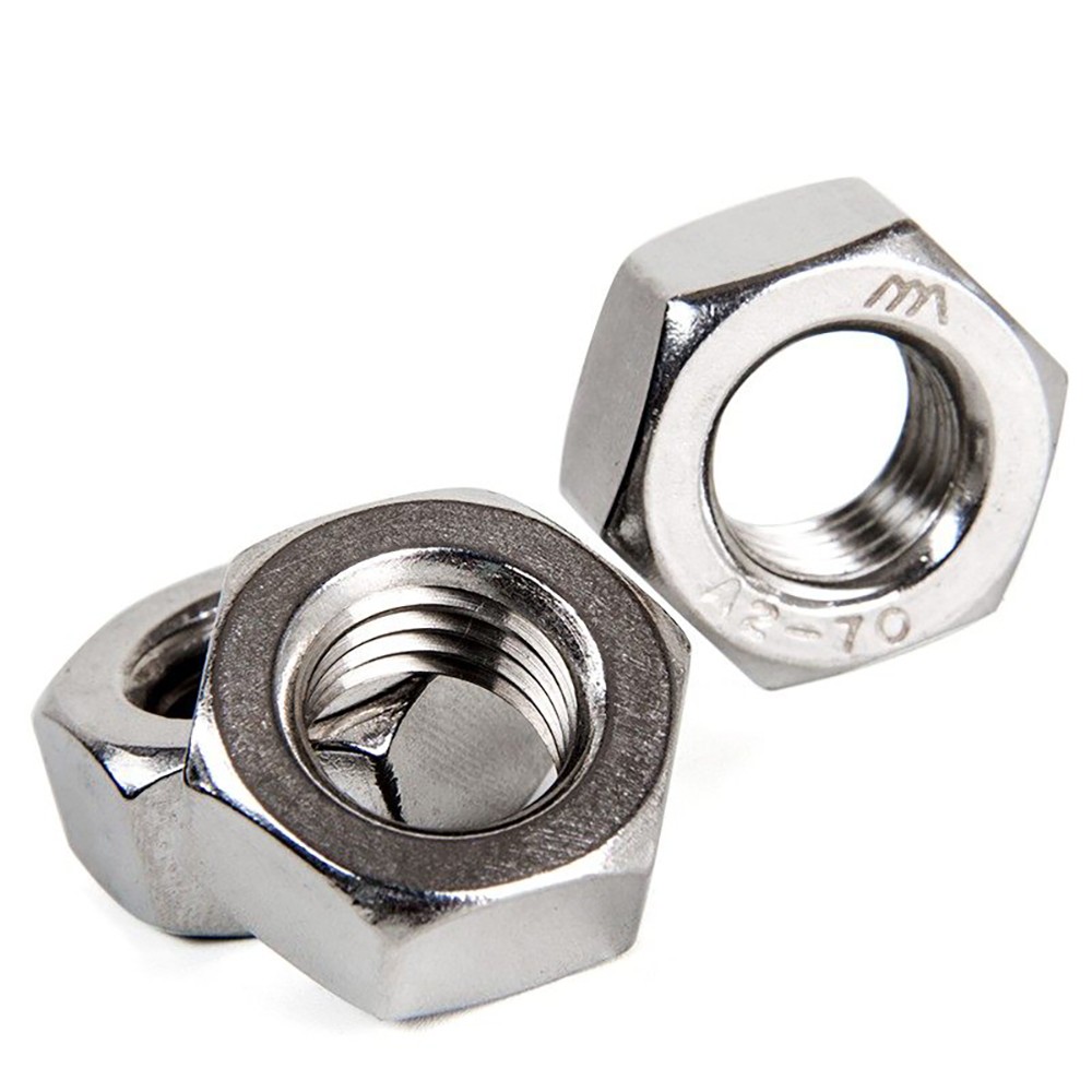 M1.0 M1.2 M1.4 to M64 Hex Full Nuts DIN 934 A2 & A4 Stainless Steel Hexagon Nuts