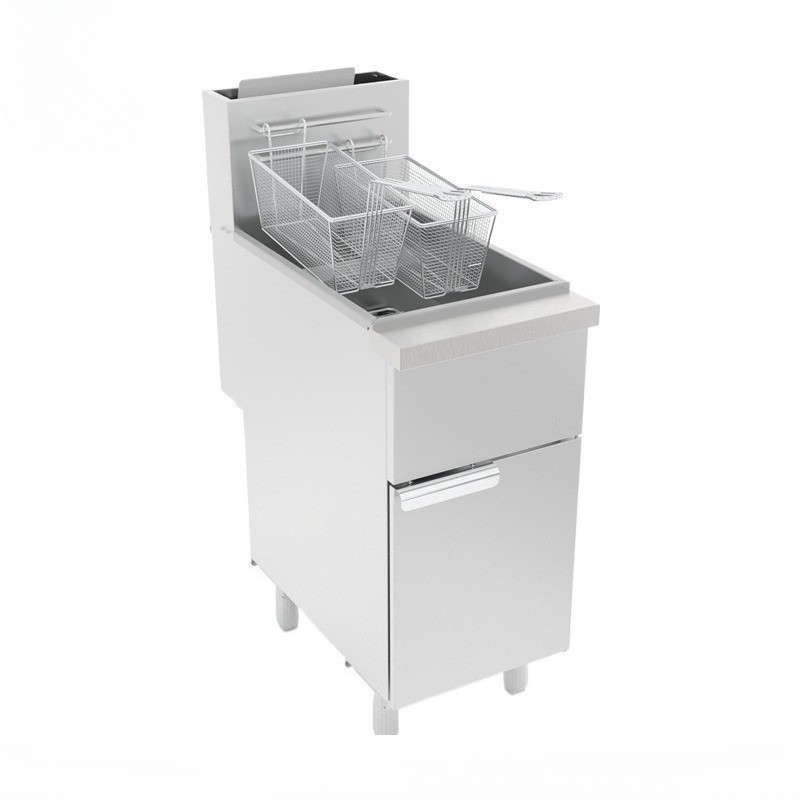 Commercial Deep Fryer Propane 3 Burners 40lbs 90000 BTU 400°F CSA 200°F-400°F