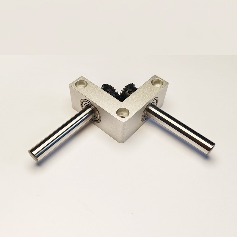 8/10mm Shaft Right Angle Gearbox, 90° 1:1 Bevel Gear Transmission for Models