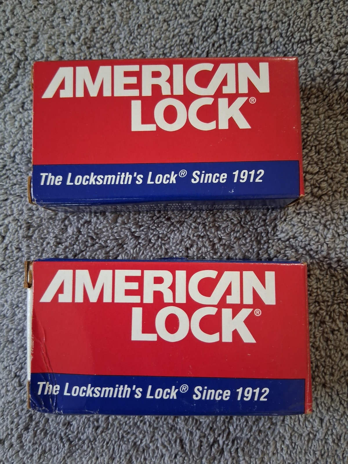Two American Locks AH10KA Heavy Duty Solid Steel Chrome Plated Padlock