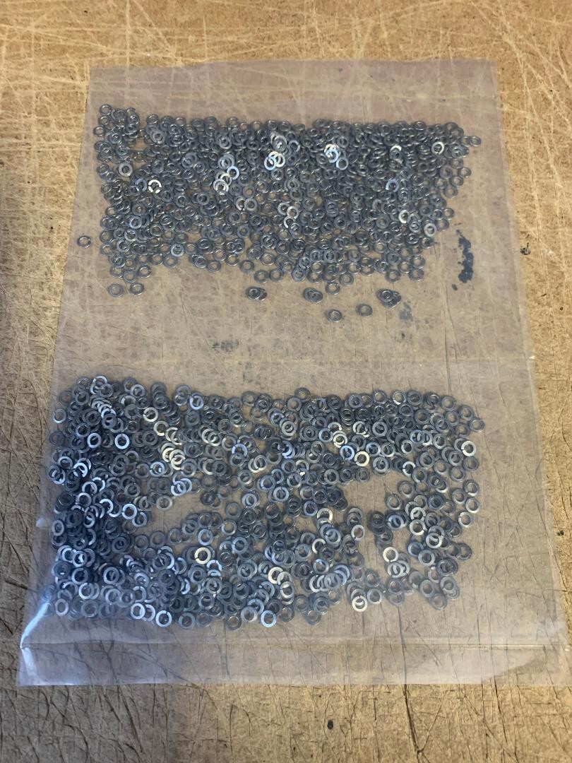 M2.5 Split Lock Washers Stainless Steel DIN127B 2.75ID/5.10OD/0.60THK lot o 1470
