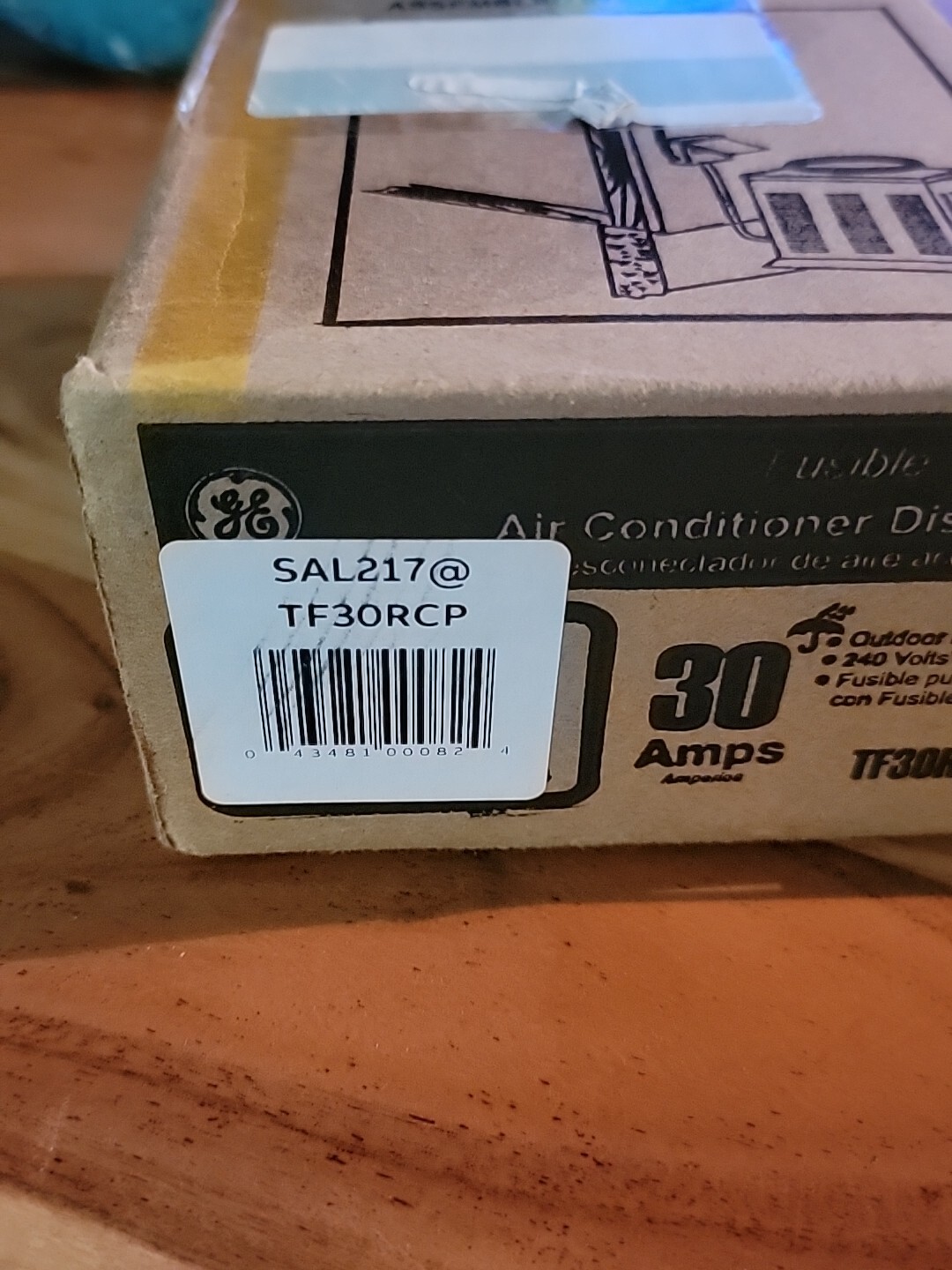 GE Genuine Air Conditioner Disconnect SAF415 TF30RCP 30A Fusible 2 Pole