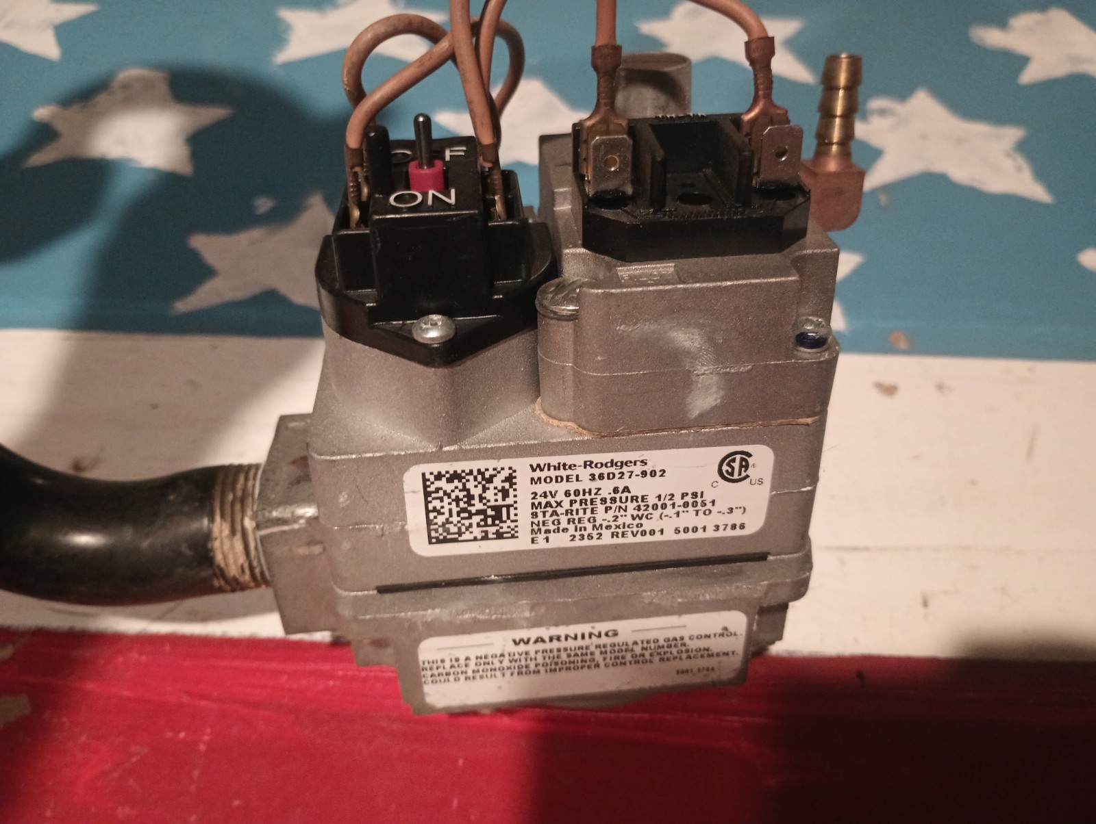 Pentair White Rodgers 36D27-902 Gas Valve 42001-0051 in and out 3/4″ Excellent