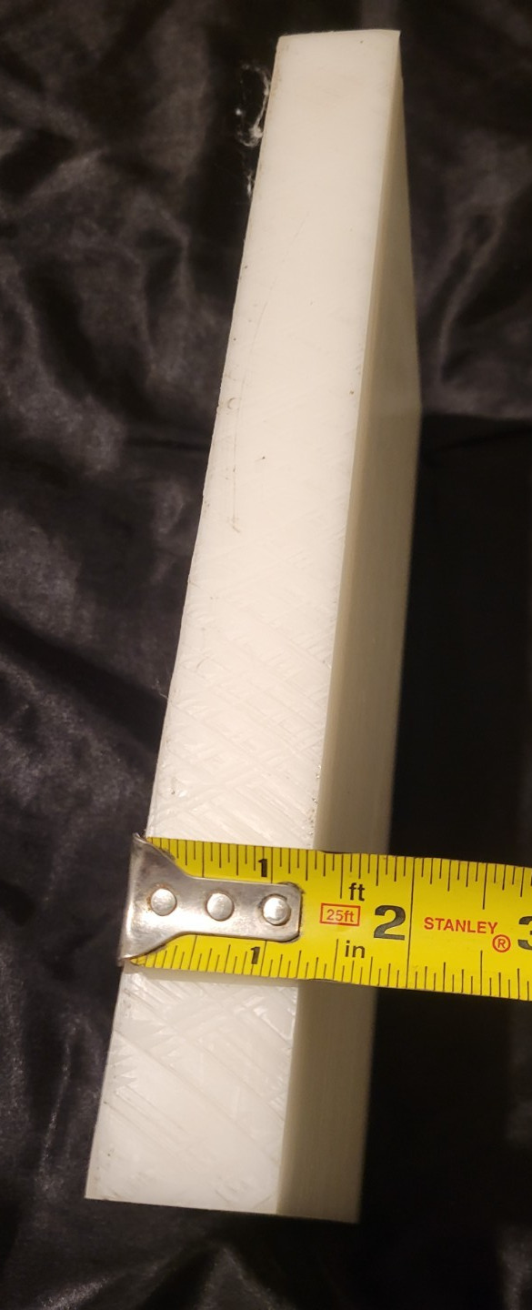 Natural Delrin 1 1/4 x 6 1/4 x 11 1/2″ (1.25 x 6.250 x 11.500) INV#X-79