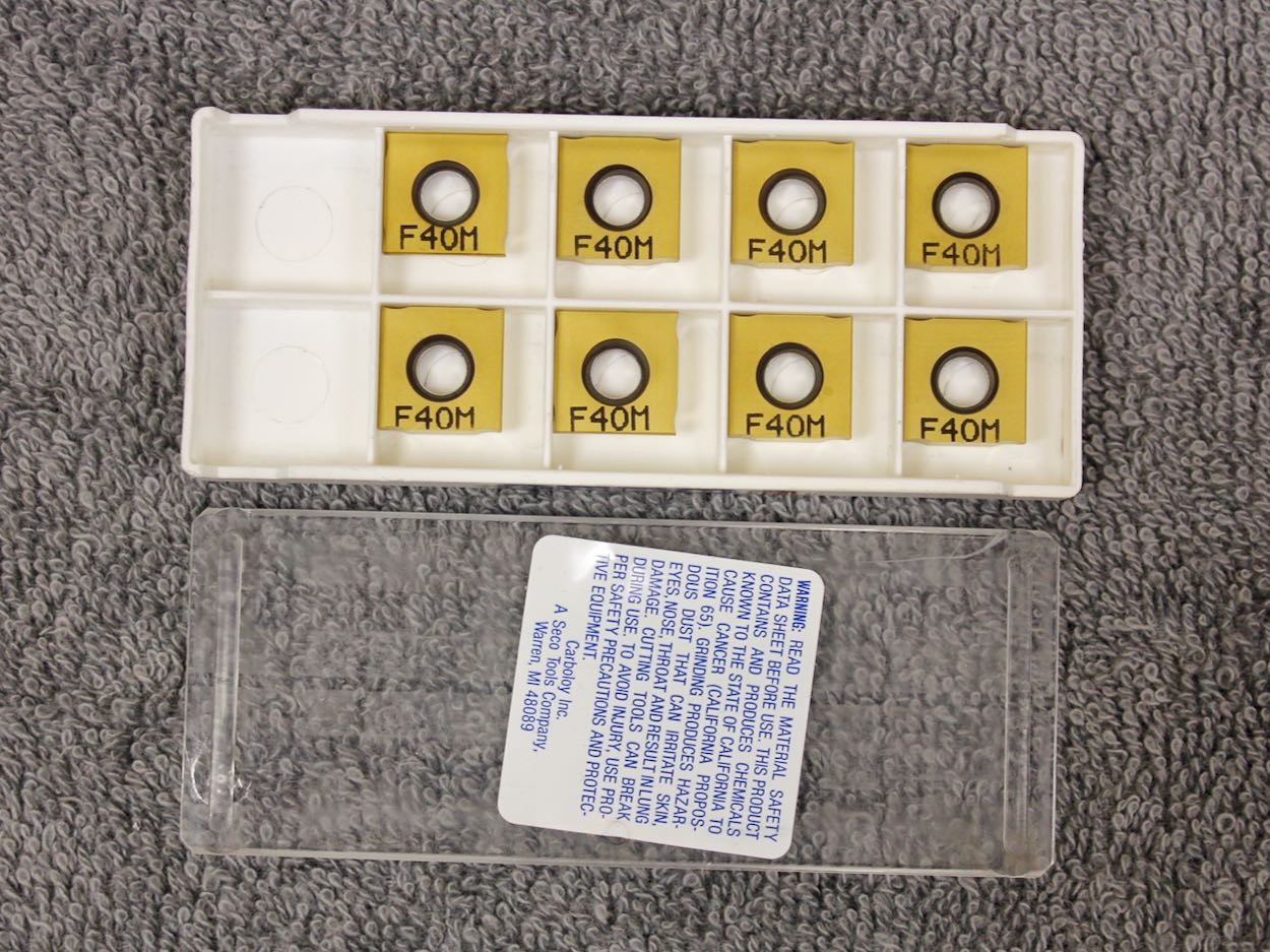 8 Seco 335.19-1204EN4R3.05-M08 F40M Carbide Inserts EDP 24009 New Surplus