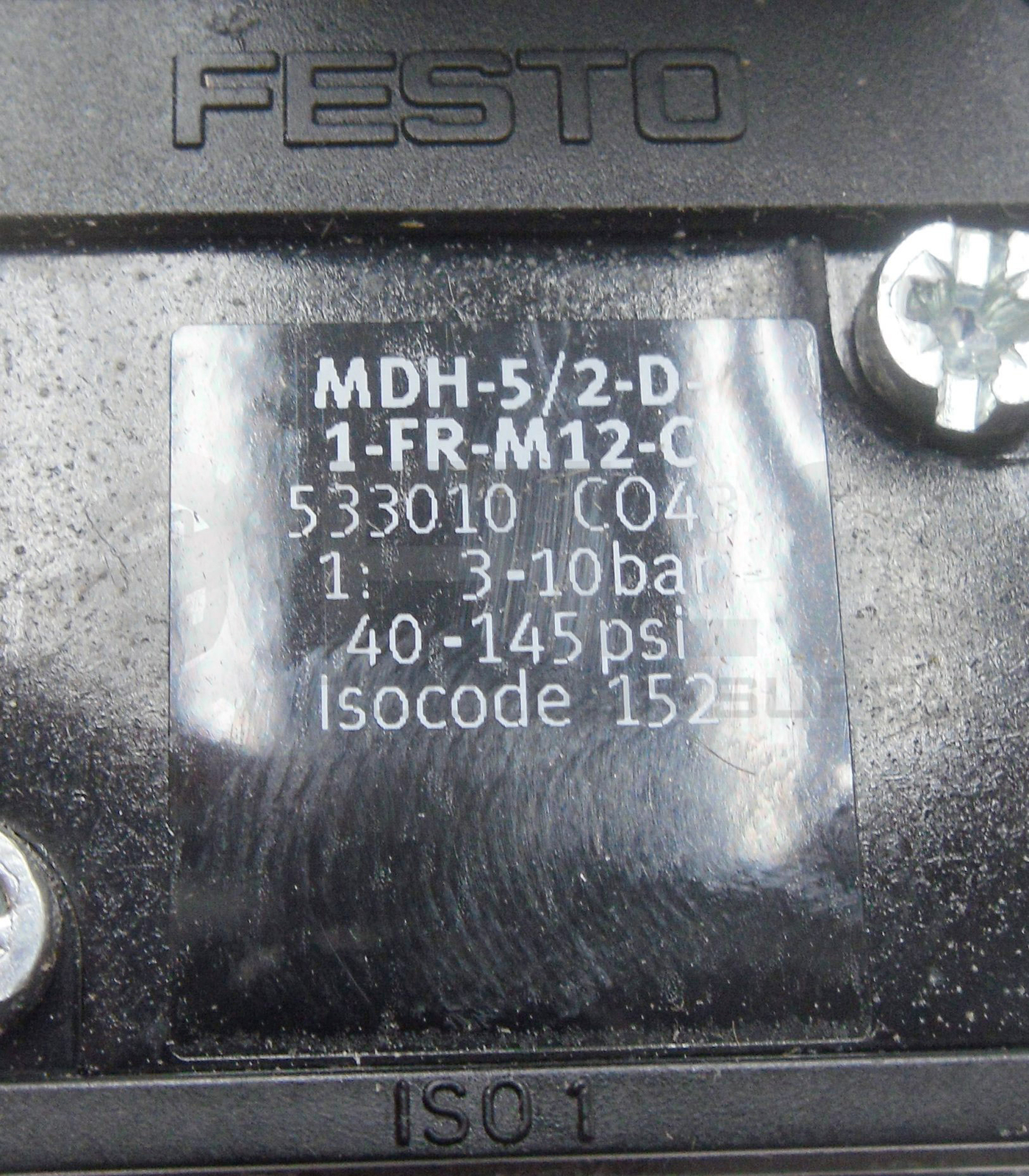 NEW FESTO MDH-5/2-D-1-FR-M12-C W/ MDH-3/2-24VDC-M12-LED 688 249 DC24V IP00/65