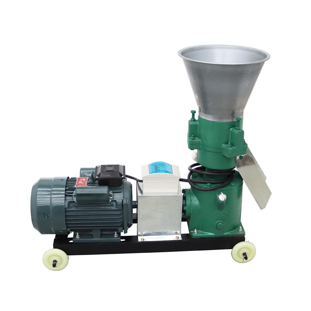 INTBUYING® Feed Pellet Machine 200KG/H Fodder Press Pelletizer 10mm Plate 220V