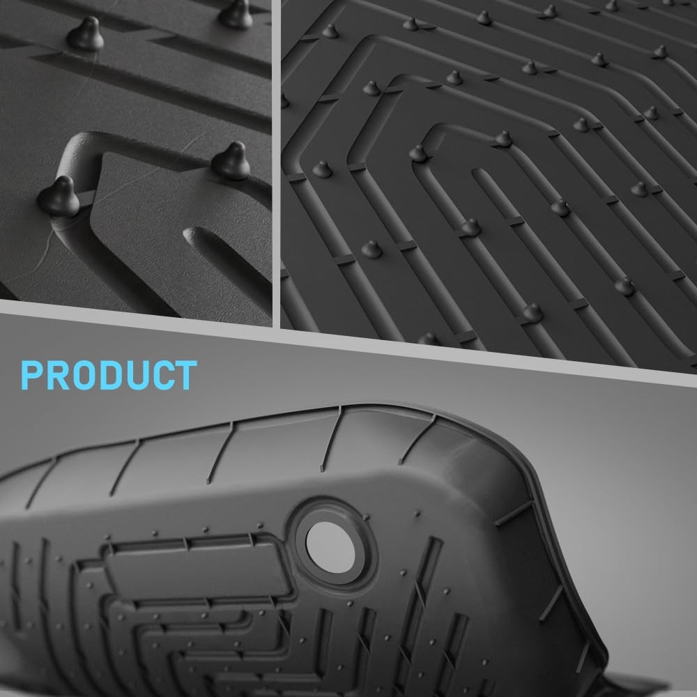 TPE Floor Mats Toyota RAV4 2019-2024 Hybrid 1st 2nd Row All Weather Protection