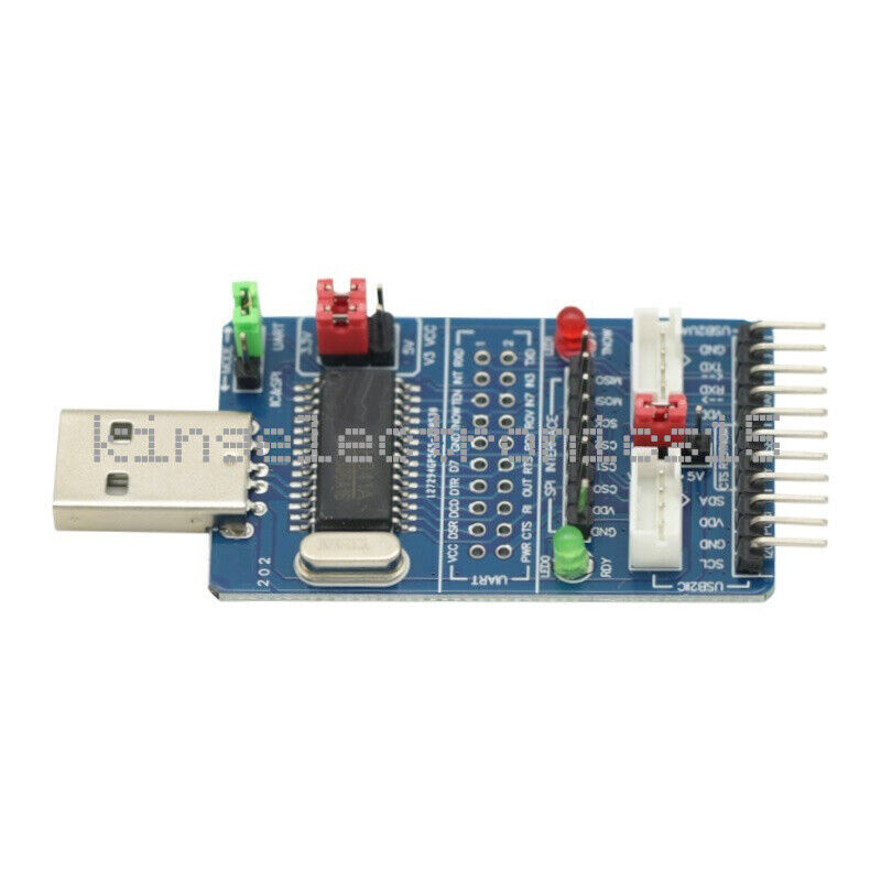 ALL IN 1 Multifunctional USB to SPI/I2C/IIC/UART/TTL/ISP serial Adapter