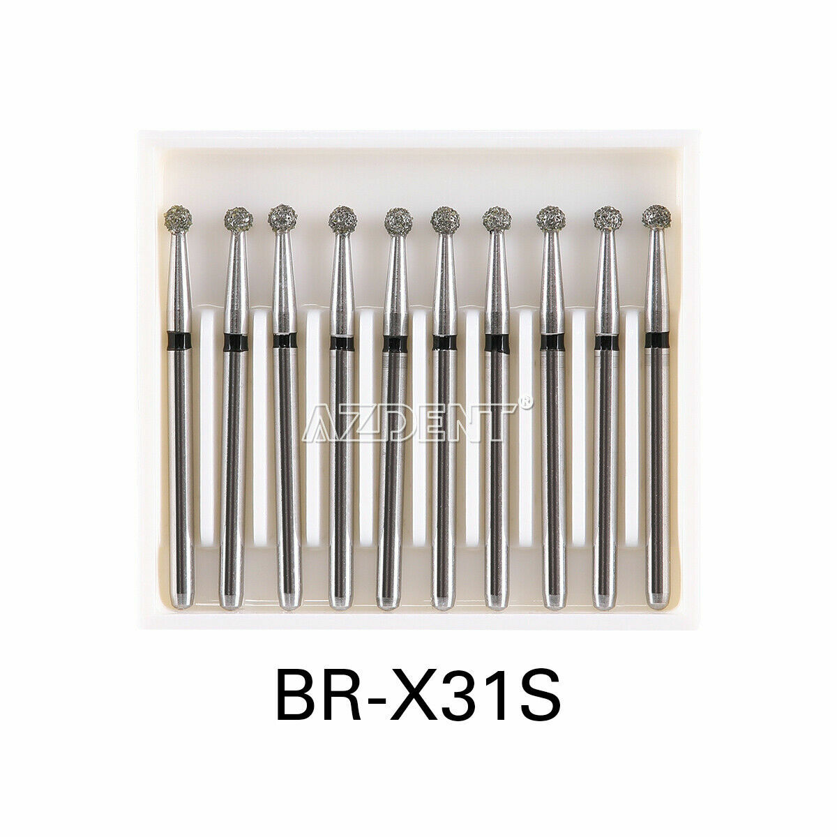 Dental Diamond Bur Ball Round FG XL Green/Coarse,Blue/Super Coarse/Medium,Black