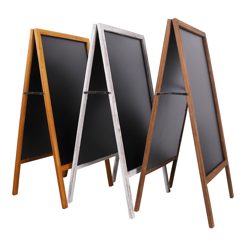 Magnetic A-Frame Chalkboard Message Sign Board Extra Large 44″x22″ Free Standing