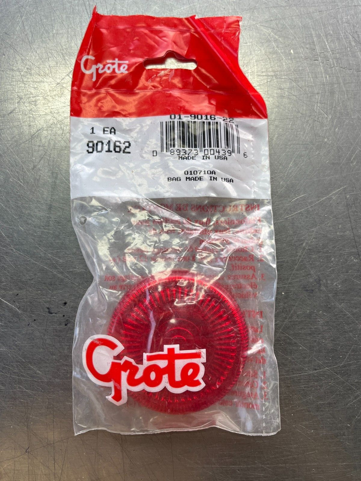 90162 Genuine GROTE RED Clearance Marker LENS 2.5″ Surface Mount