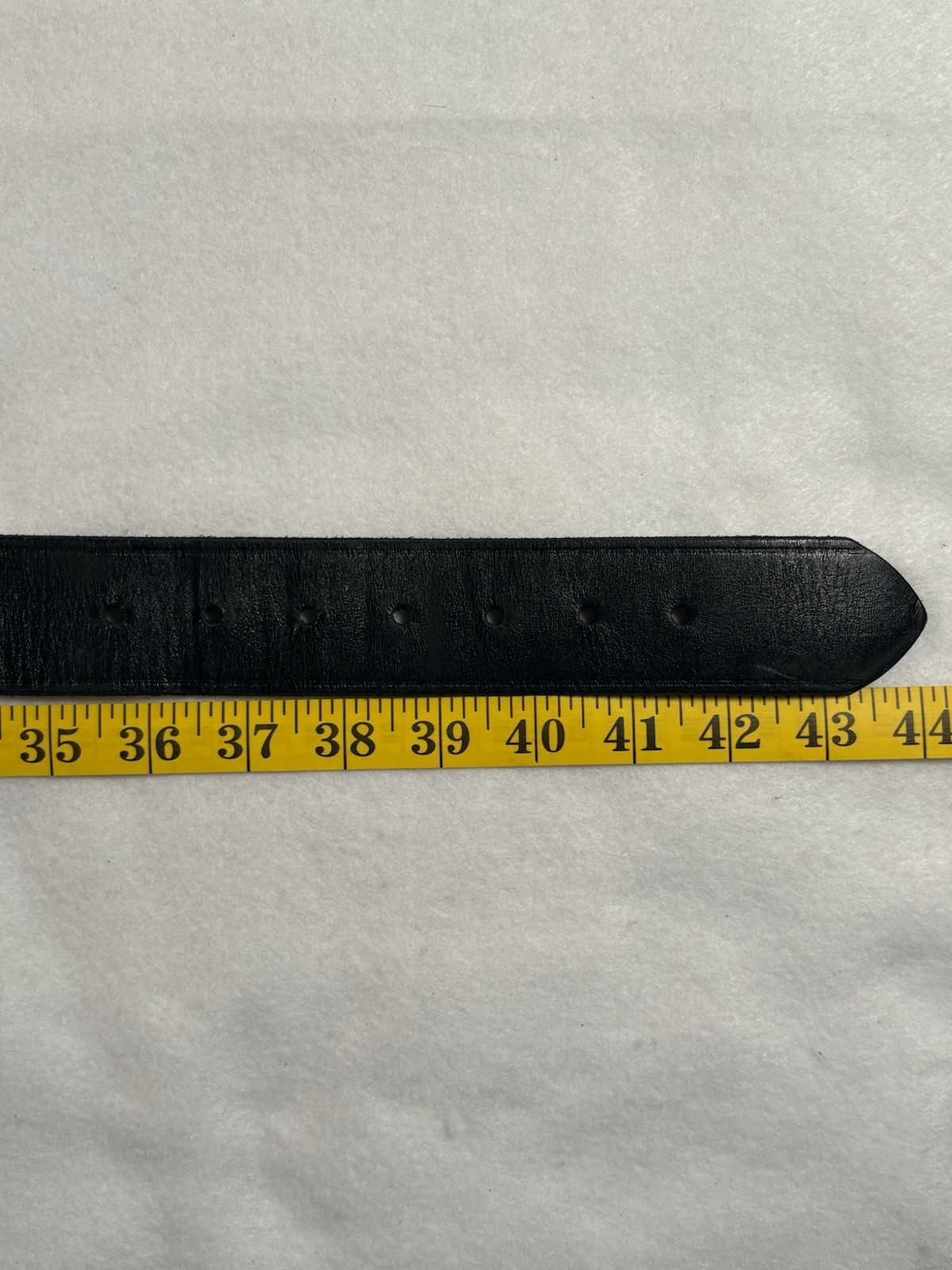 BOSTON Leather 38” Garrison Black Work Belt US Postal Approved #6605 1 5/8” Wide