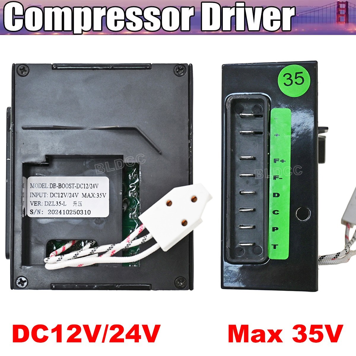DONPER DZL35-L Compressor Driver Starting Device DC12V/24V Electronic Controller