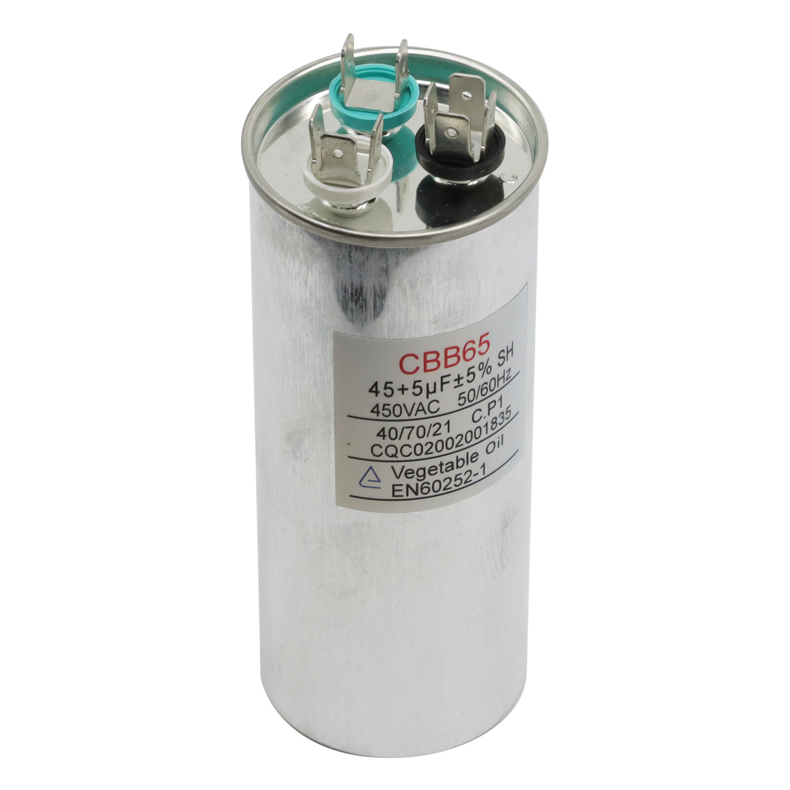 6Pcs Dual Run AC Capacitor 45+5 MFD µF 370-440VAC 50/60Hz 5% HVAC