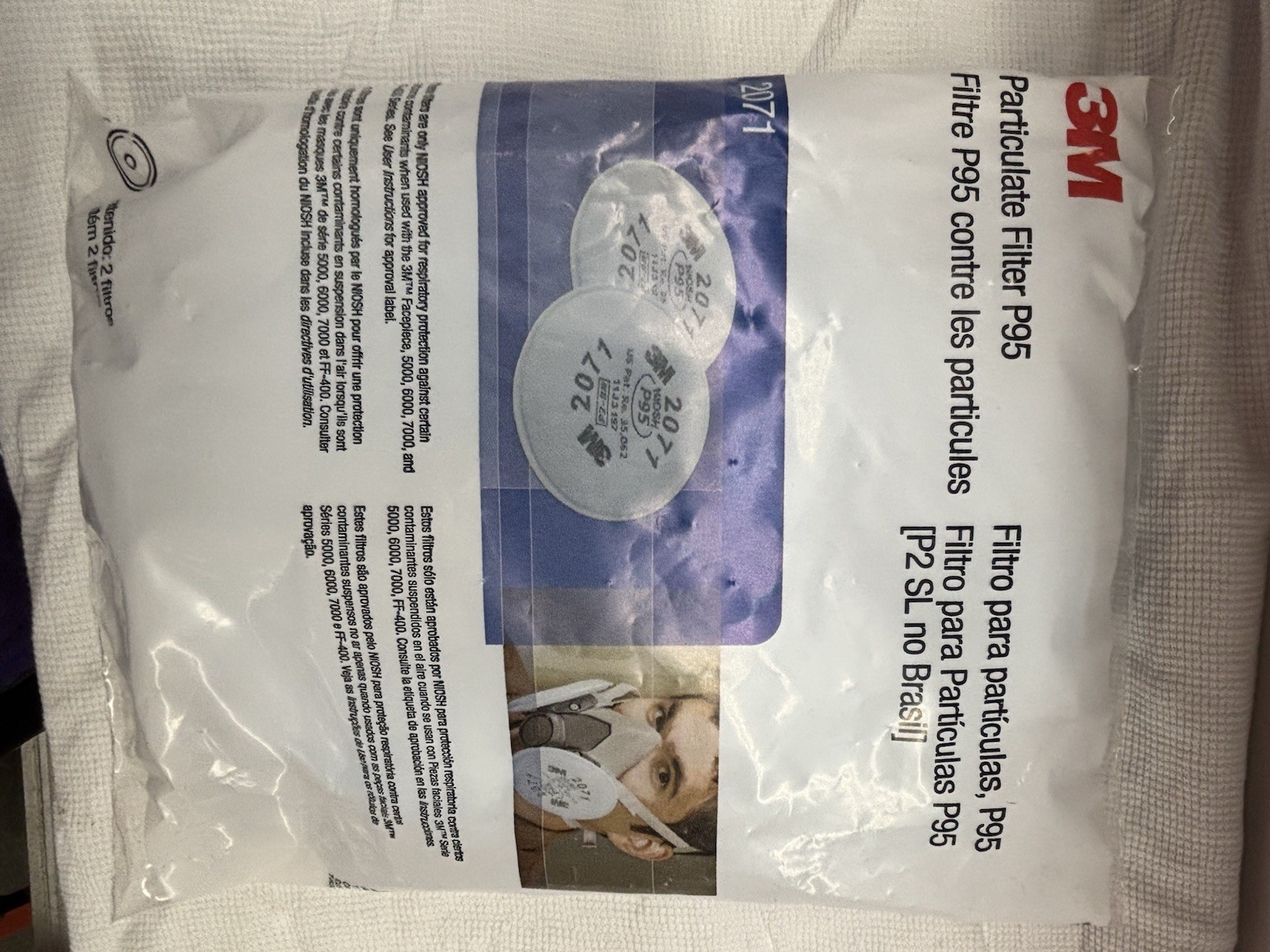 3M Particulate Filter 2071 P95Respiratory Protection 9 Packs
