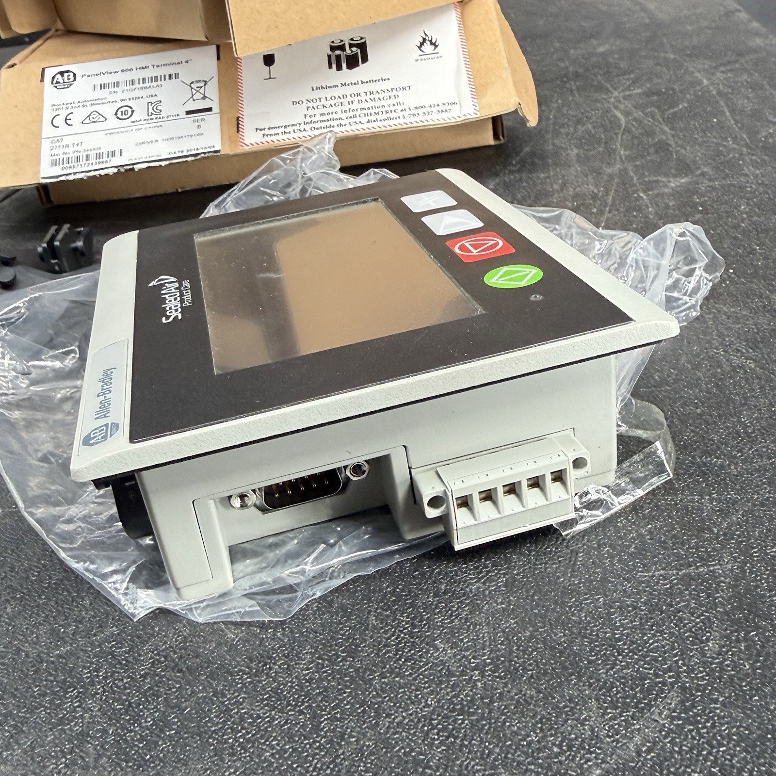 Allen-Bradley 2711R-T4T PanelView 800 HMI 4” Touch Terminal Series B Sealed Air