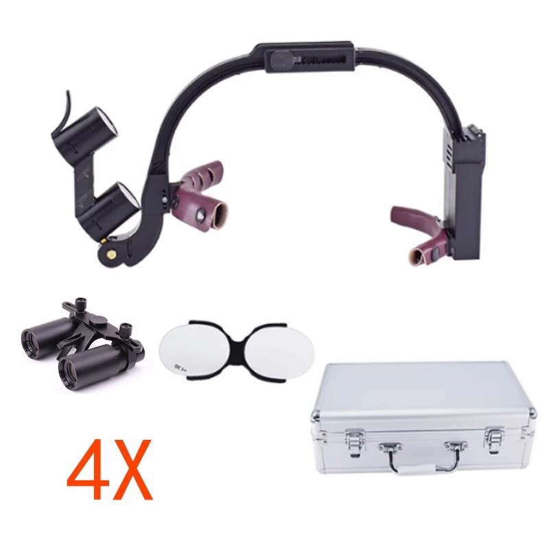 Dental Nosal Throat Ear ENT Headlight Loupes 2.5x-8x Magnification