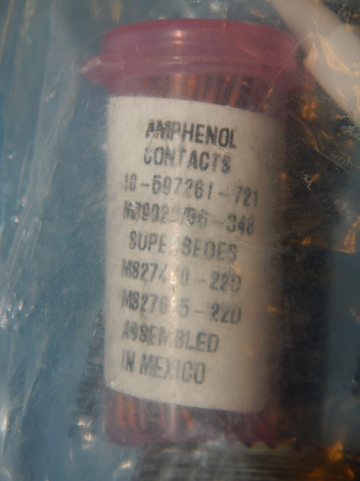 Lot of 10 – Amphenol MS27467T25B-35S Mil-Spec – Gold Pins 88-443754-35S 128 POS