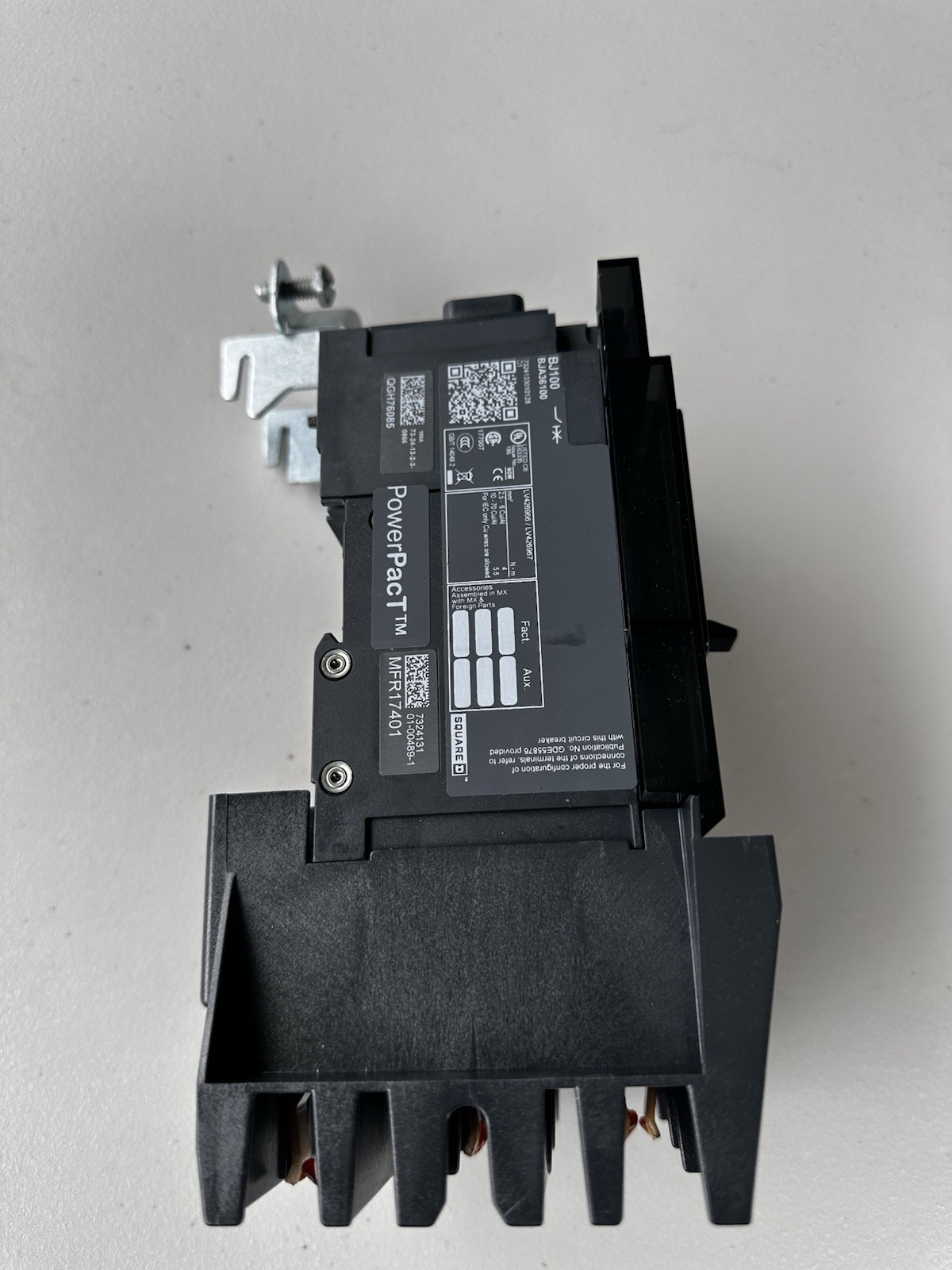 Square D Schneider Electric PowerPact BJA36100 3P 100A 65kA /480v~