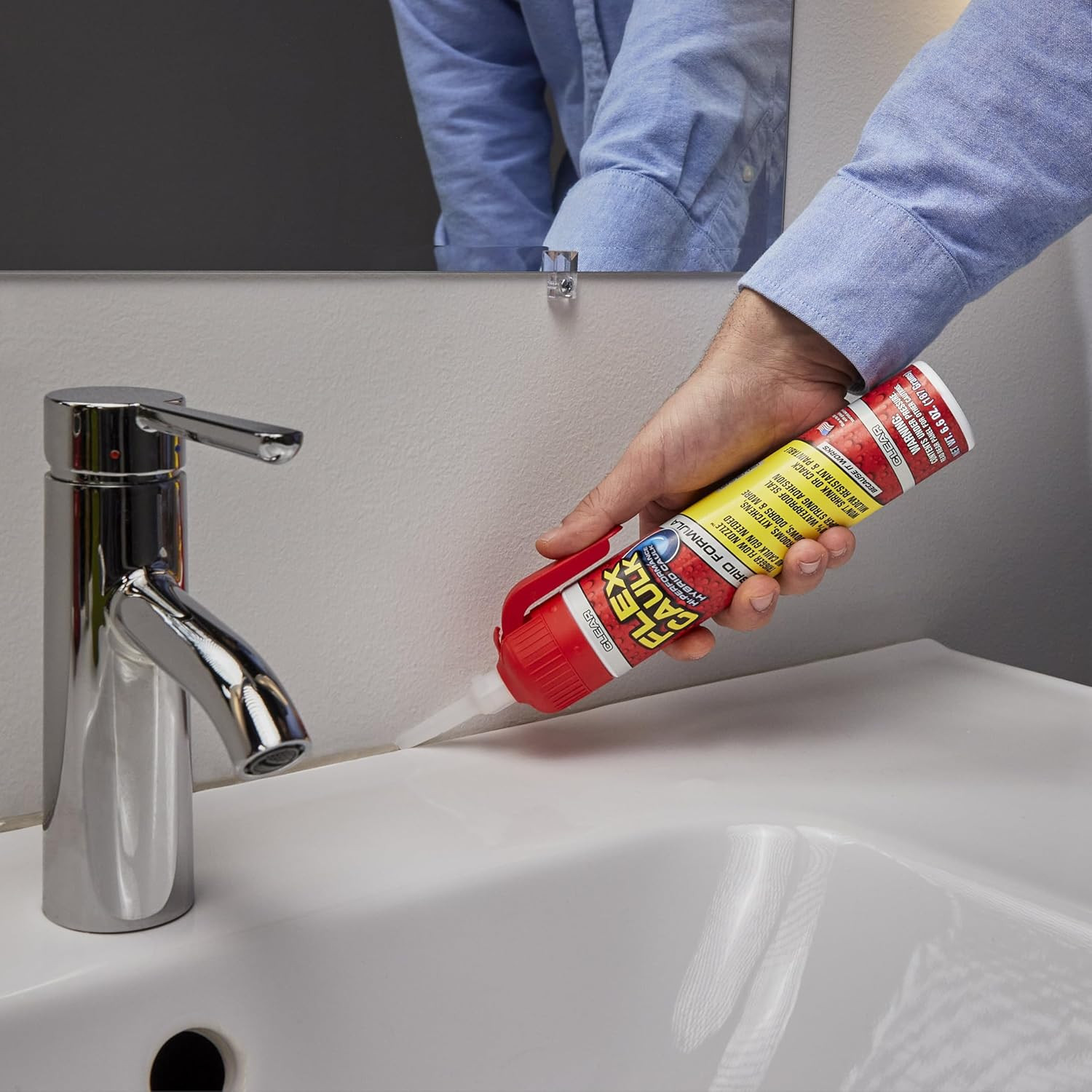 Flex Caulk, Waterproof & Weatherproof Hybrid Polymer Sealant, Strong, Paintable,