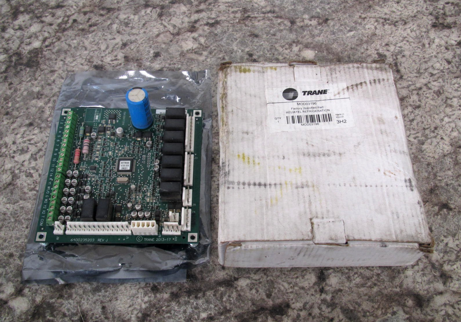 New Trane / Reliatel MOD03196 MOD3196 6200-0123-23 RTRM RTU Control Board