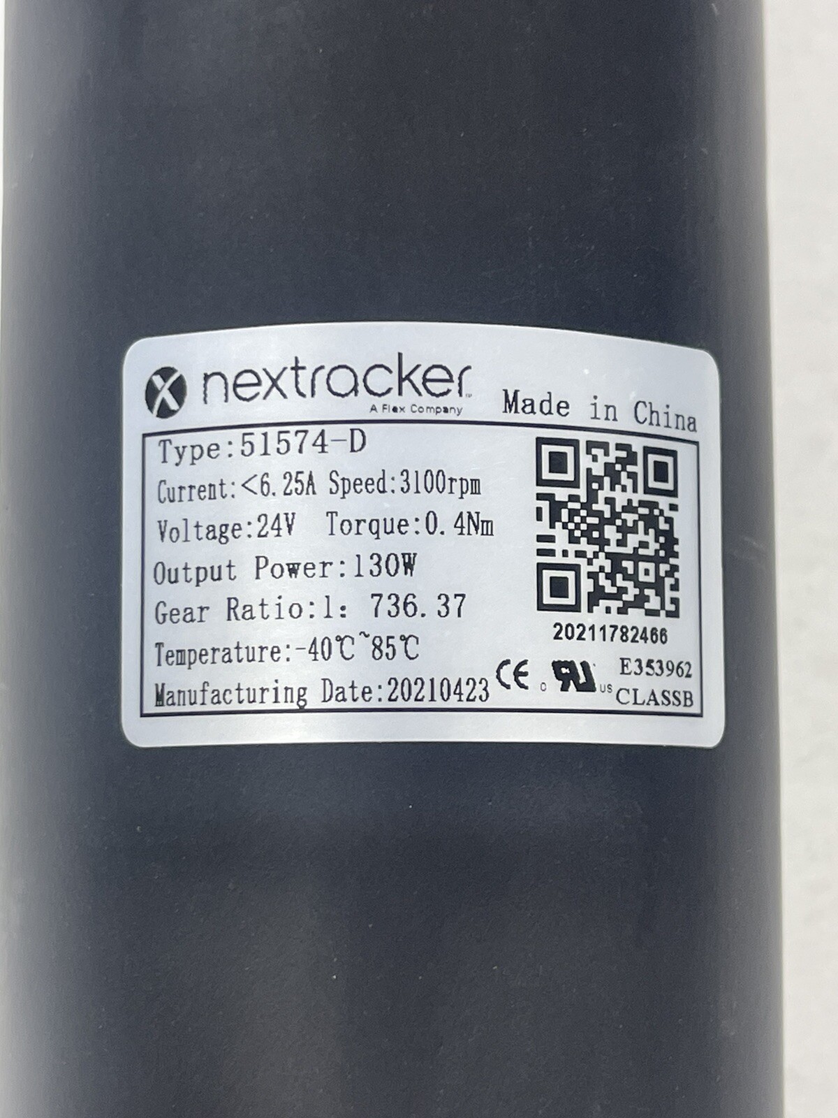 NEW NEXTracker NX HORIZON SMART SOLAR TRACKER GEARMOTOR 24V DC for SLEW DRIVE