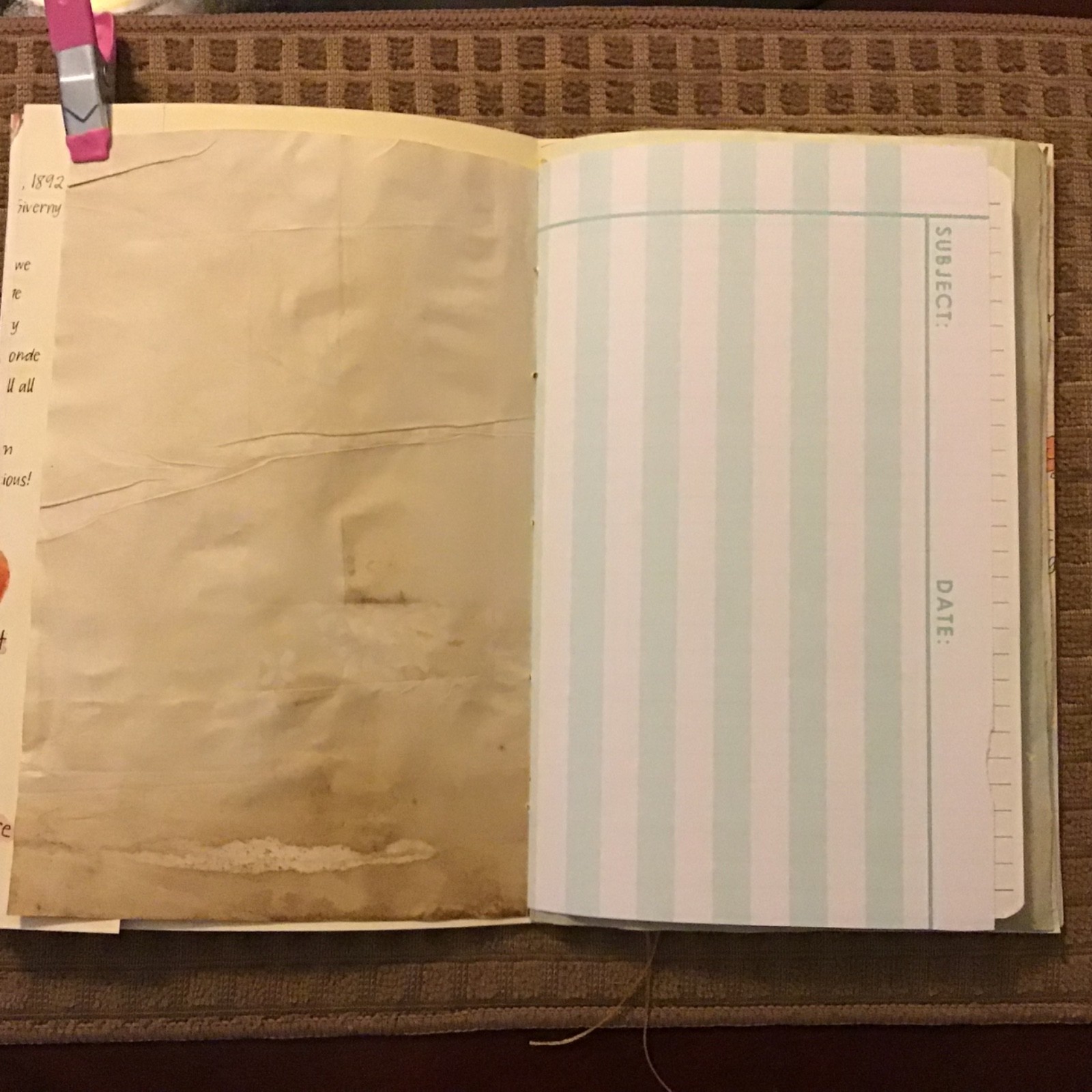 Handmade Junk Journal Naked Junk Journal 9” x 6” Mushroom Print Card Stock Cover