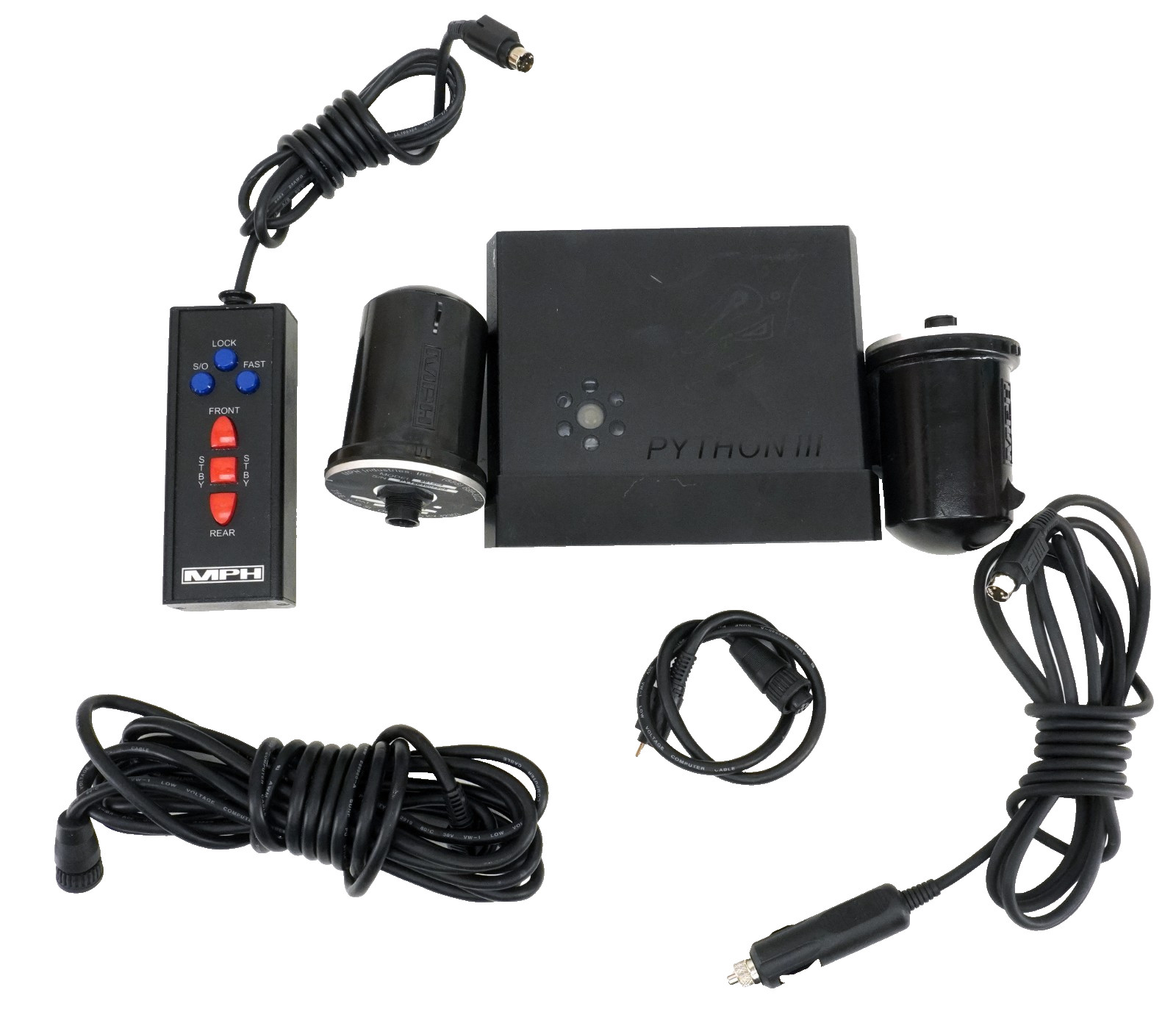 MPH Python III 3 Ka FS Band Police Radar w/Dual Antennas/Remote/Cables 991242 C
