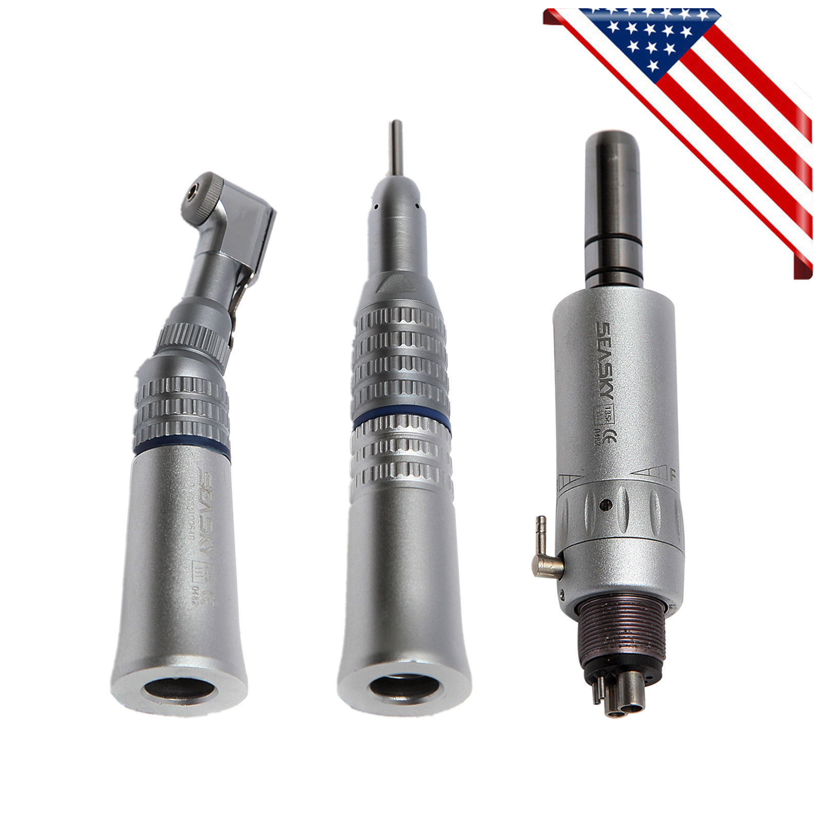 Dental Low Slow Speed Handpiece Contra Angle Straight Air Motor 4 Hole NSK Style