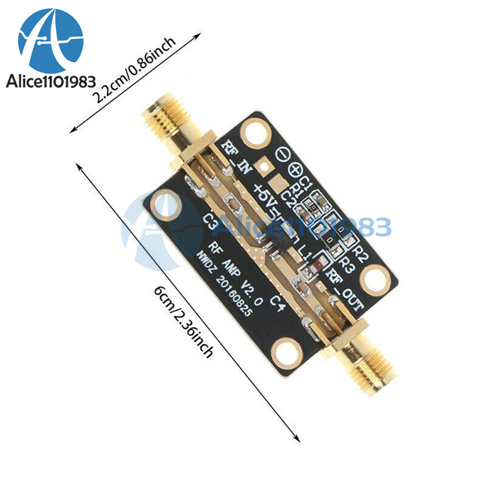 1-10PCS Low Noise LNA 0.05-4G NF=0.6dB RF amplifier FM HF VHF/UHF Ham Radio
