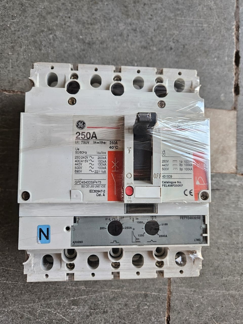 GE 250A Record Plus Circuit Breaker 250A