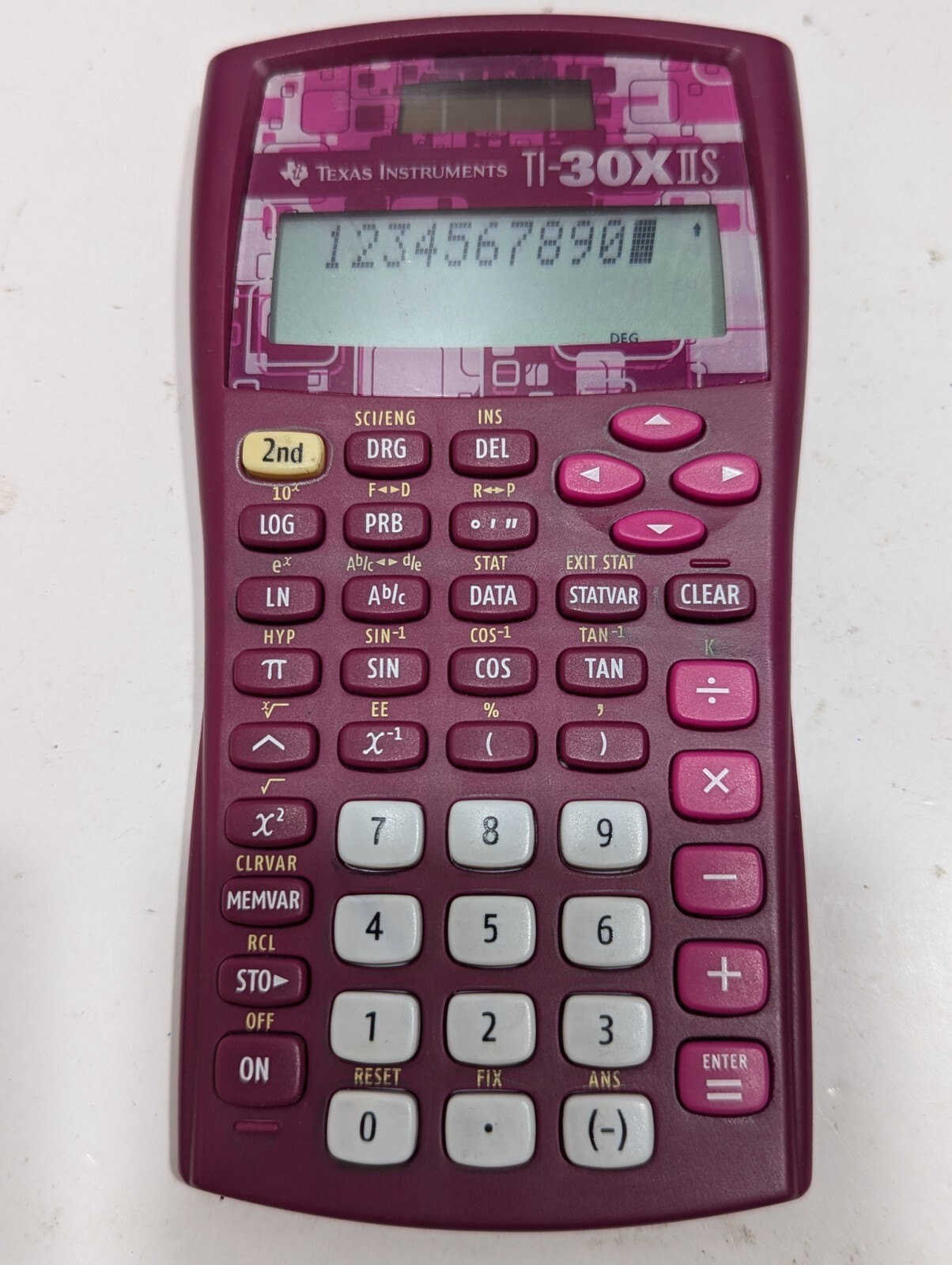 Texas Instruments Ti-30XiiS Calculator TI-30X iiS Pink No Cover