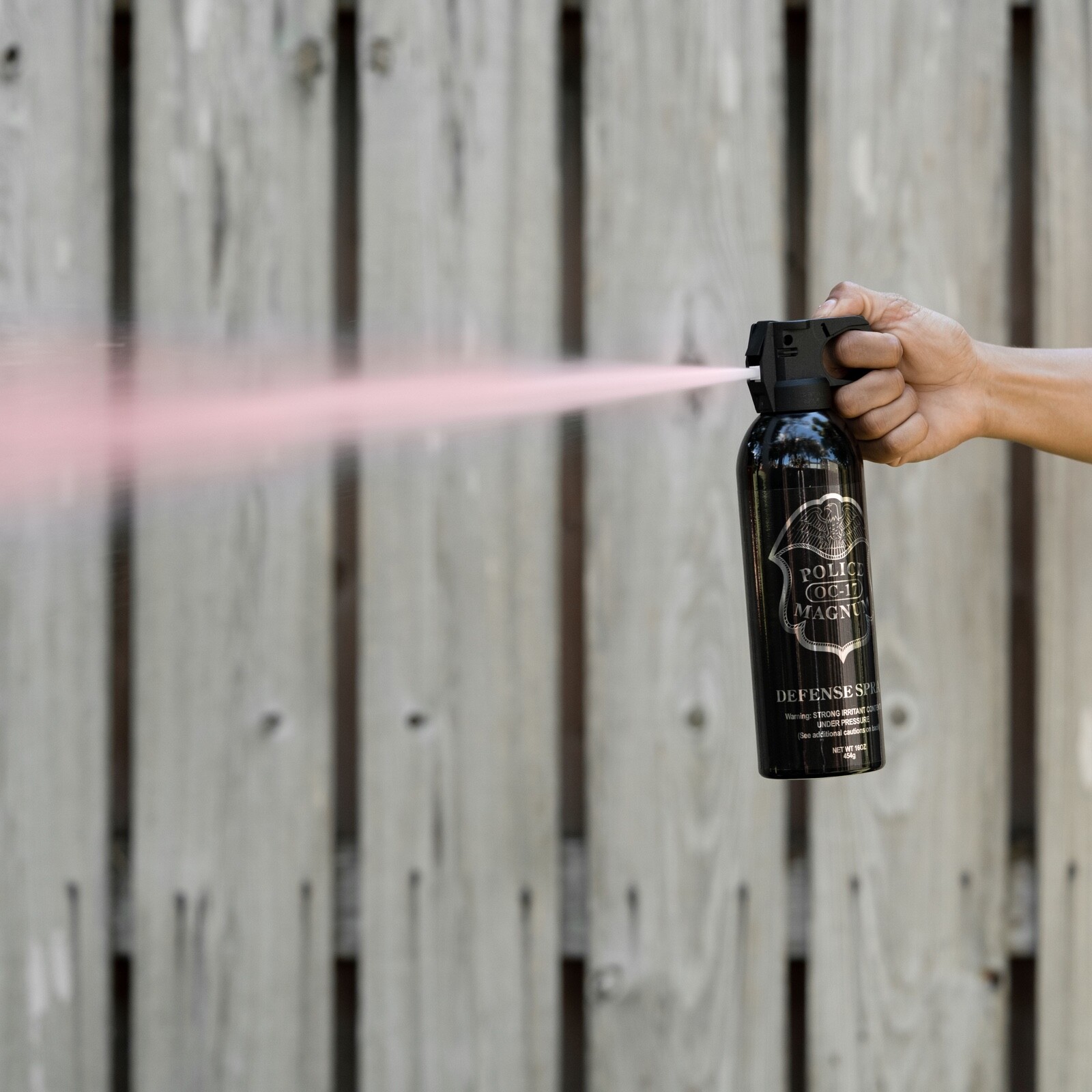 POLICE MAGNUM pepper spray 16 ounce Riot Fire Master Fog Home Office Security