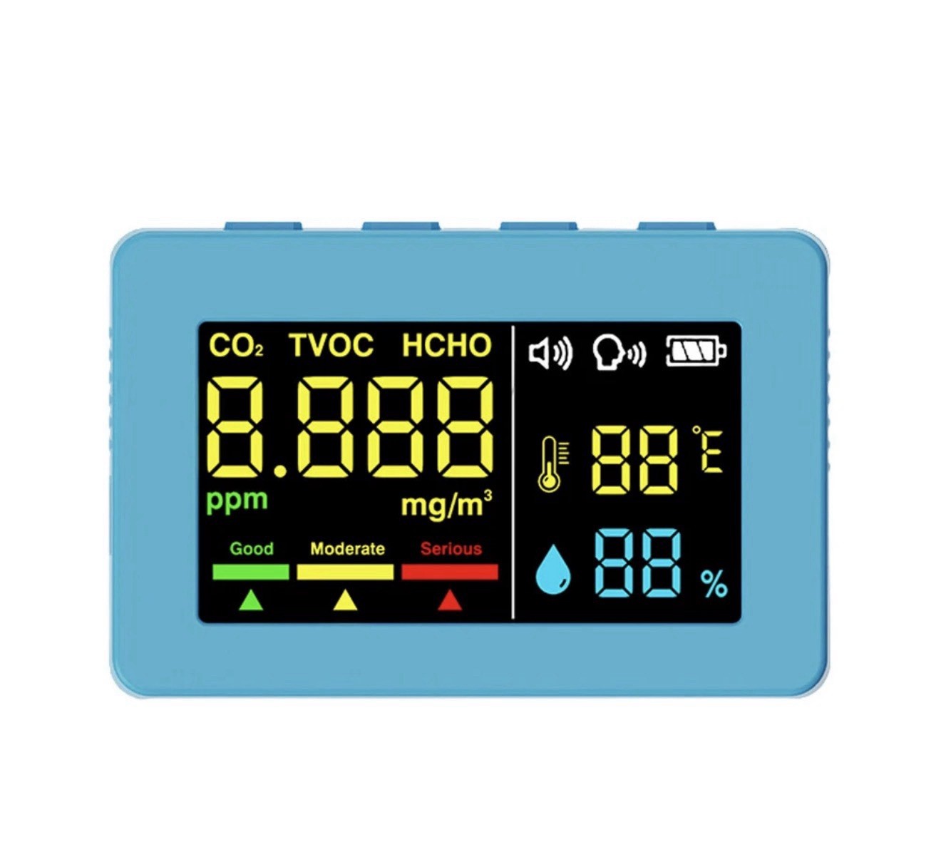 Electrochemical Formaldehyde Quality HCHO TVOC CO2 C0L8