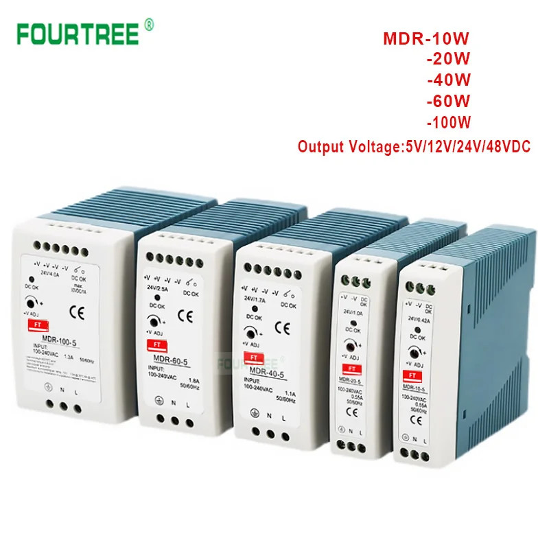 Switching Power Supply Industrial Mini Transformer Din Rail Single Output 5V 12V