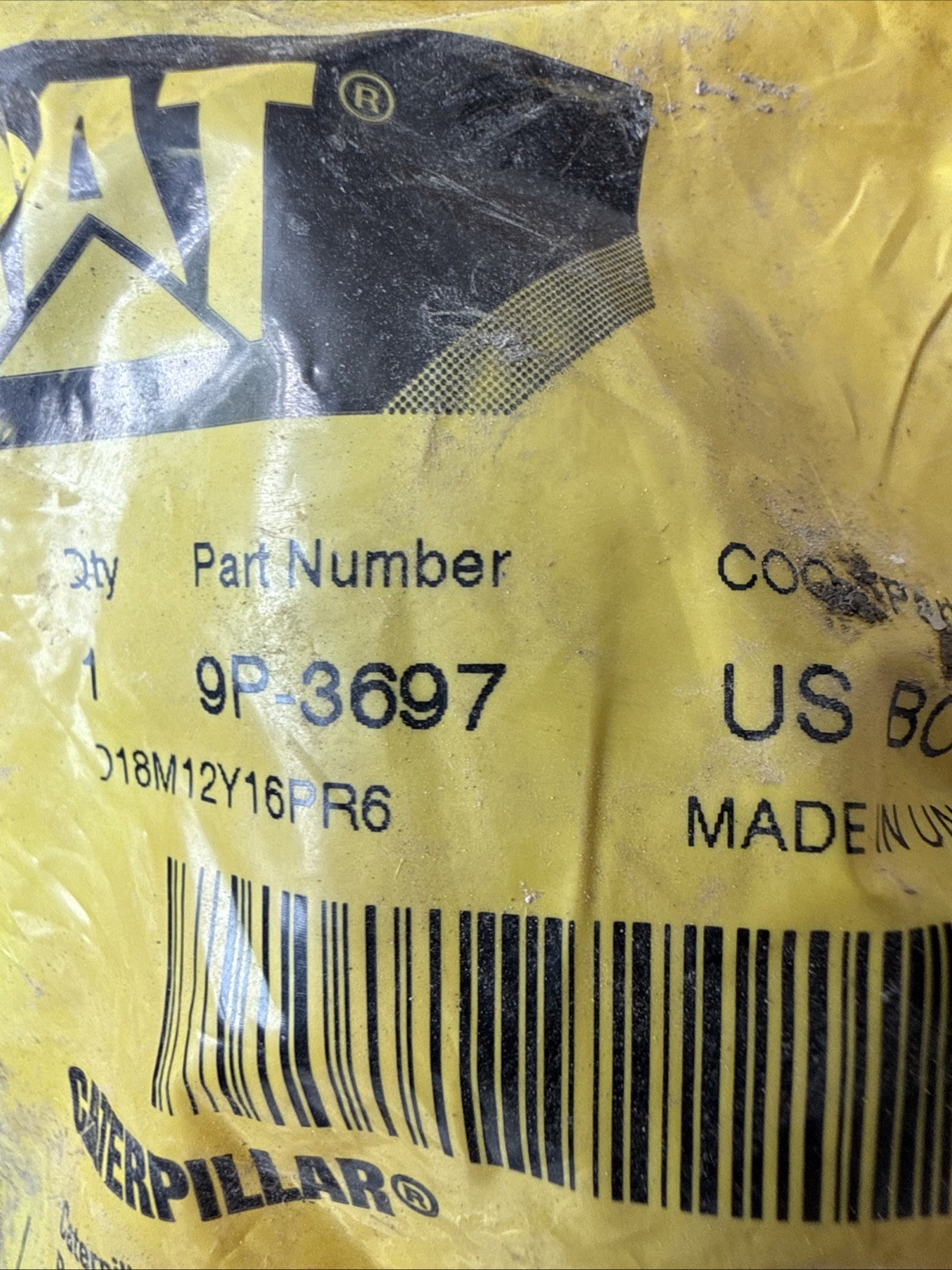 NEW IN PLASTIC GENUINE CATERPILLAR BOOT CAT PART #9P-3697
