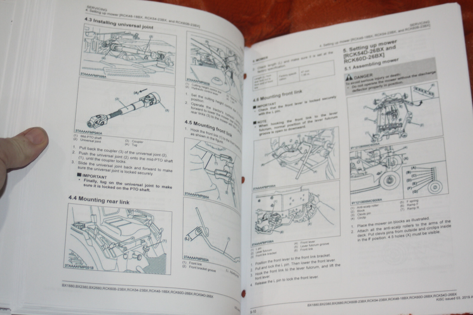 Branson 3120 3520 3625 4020 4125 4520 4720 5025 printed service repair manual