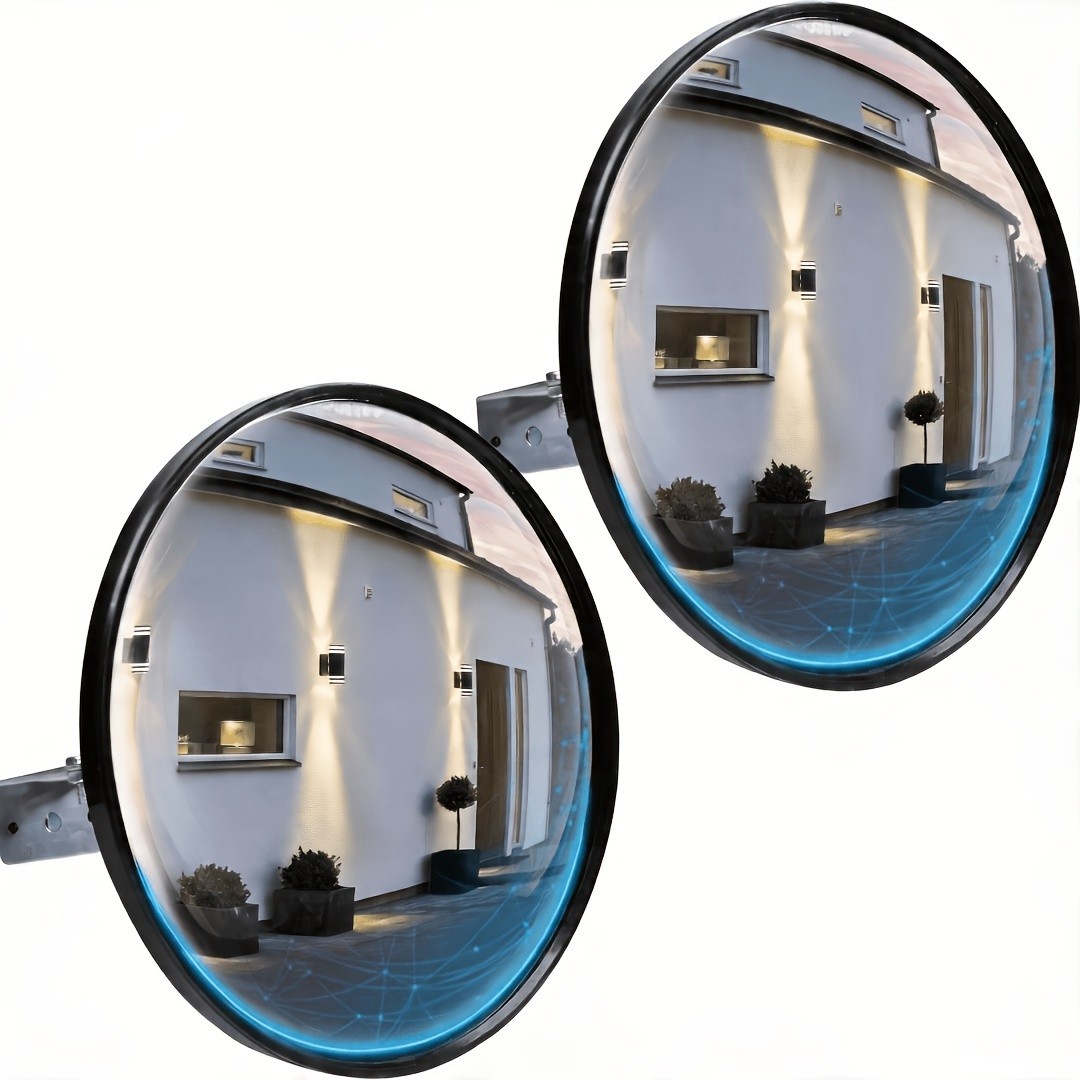 Convex Wide Angle Safety Mirror, Blind Spot Elimination Mirror 30cm