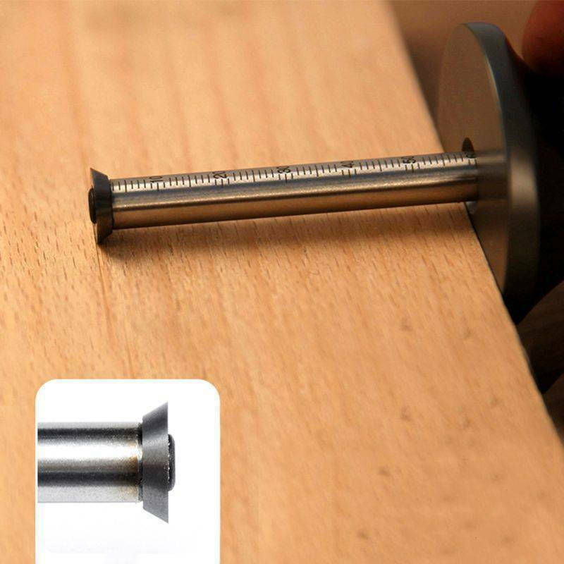 DIY Dual-purpose Linear Arc Scriber Parallel Wood Line Drawing Woodworking Tool