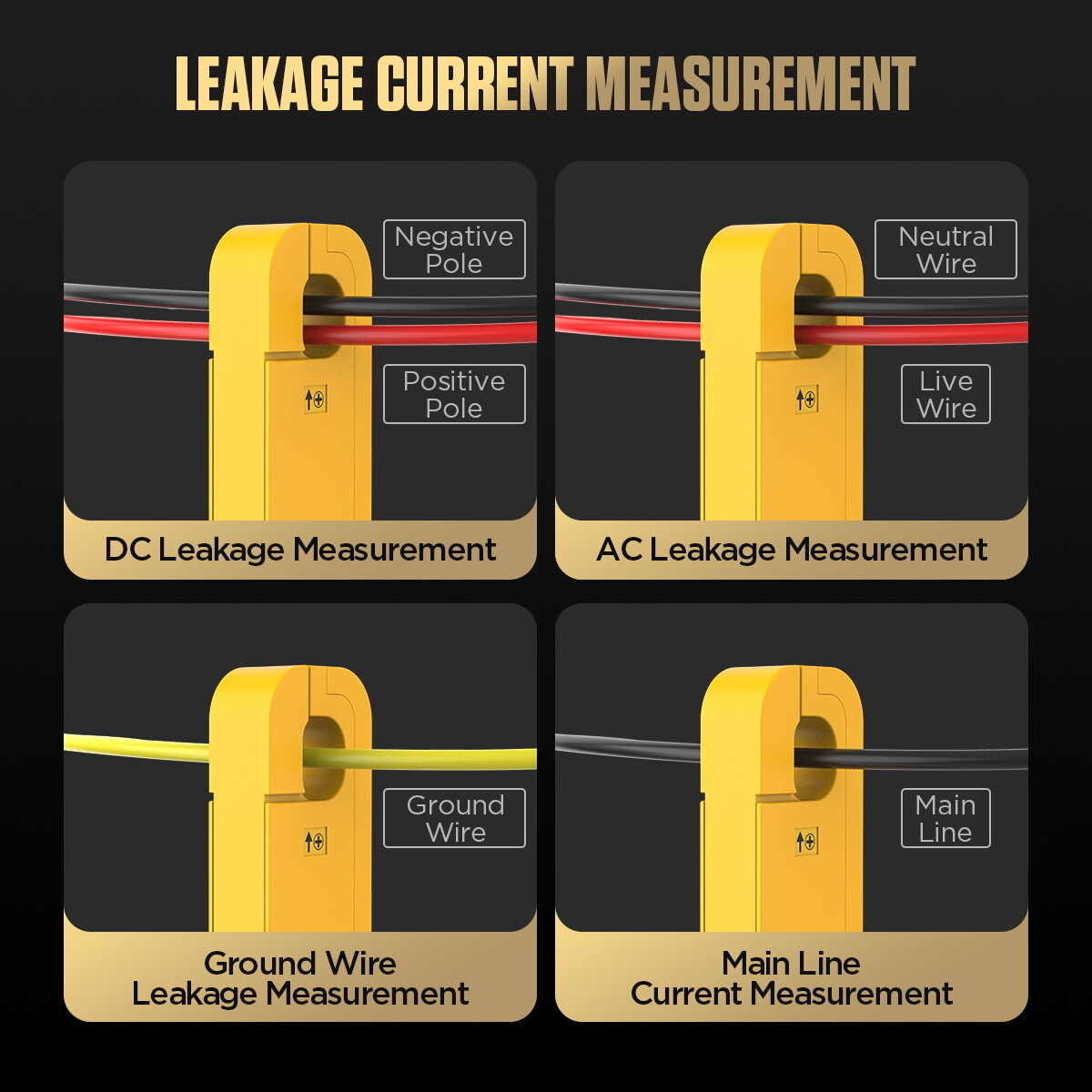 AUTOOL BT270 Handheld Digital Leakage Current Clamp AC DC Low Current Wireless