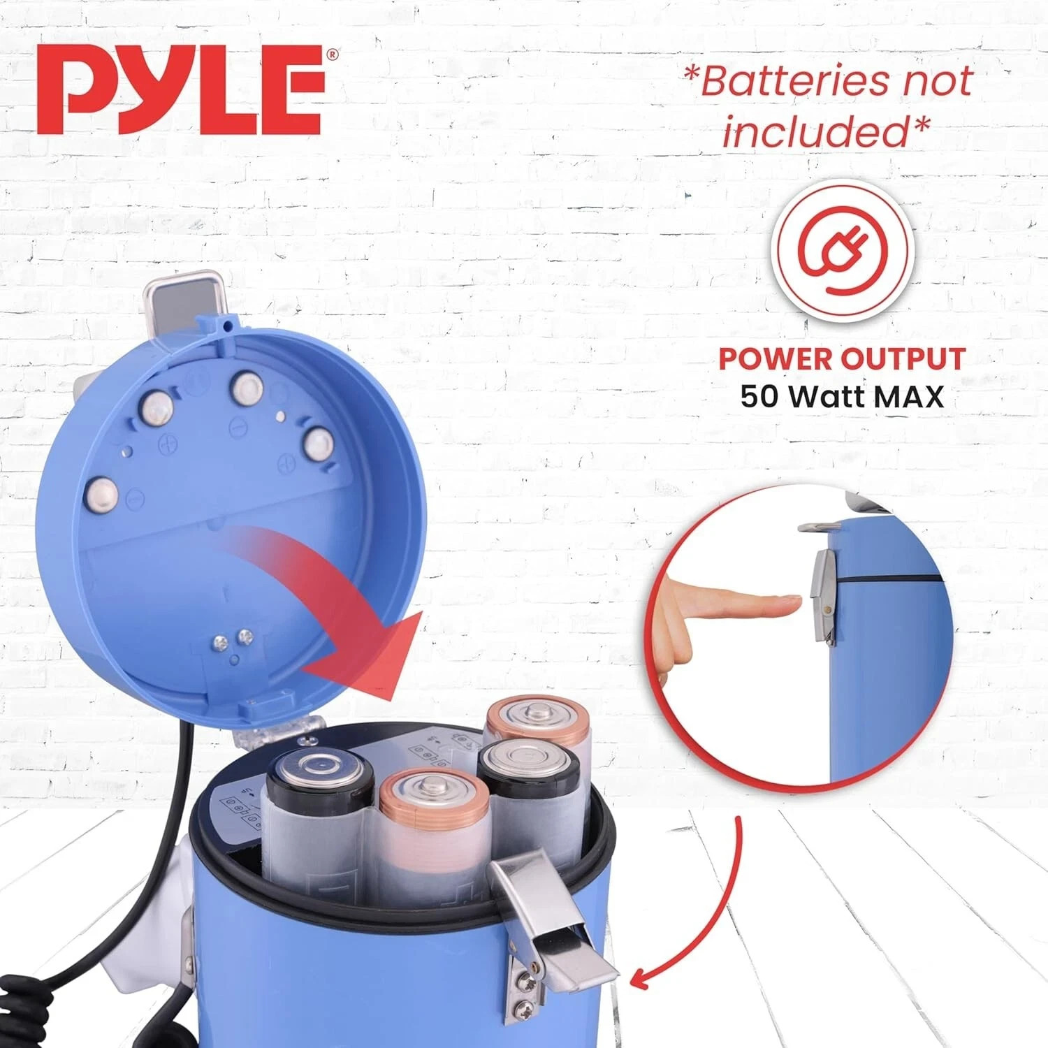 Pyle PMP50 Portable Megaphone Speaker Built-in Siren Adjustable Volume Control