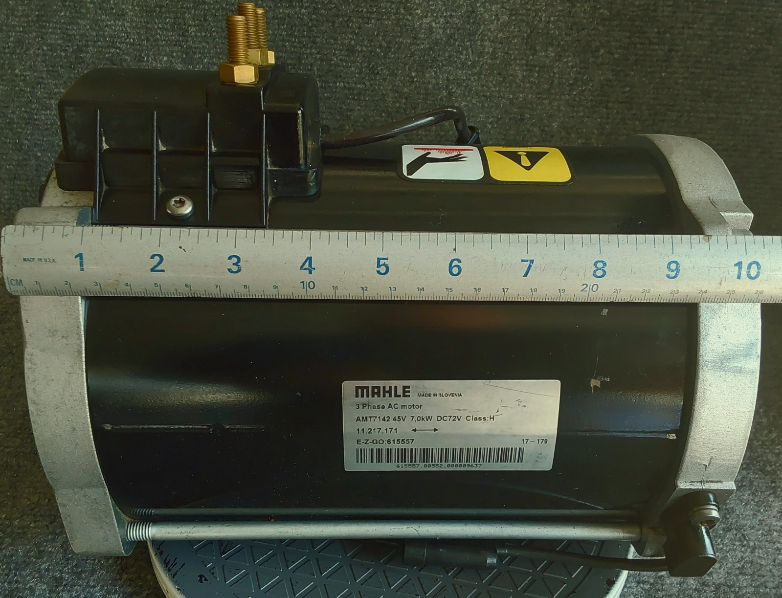 E-Z-GO 3 Phase AC Motor 72V AC Electric Motor 2016-2025 Models OEM # 615557 NEW