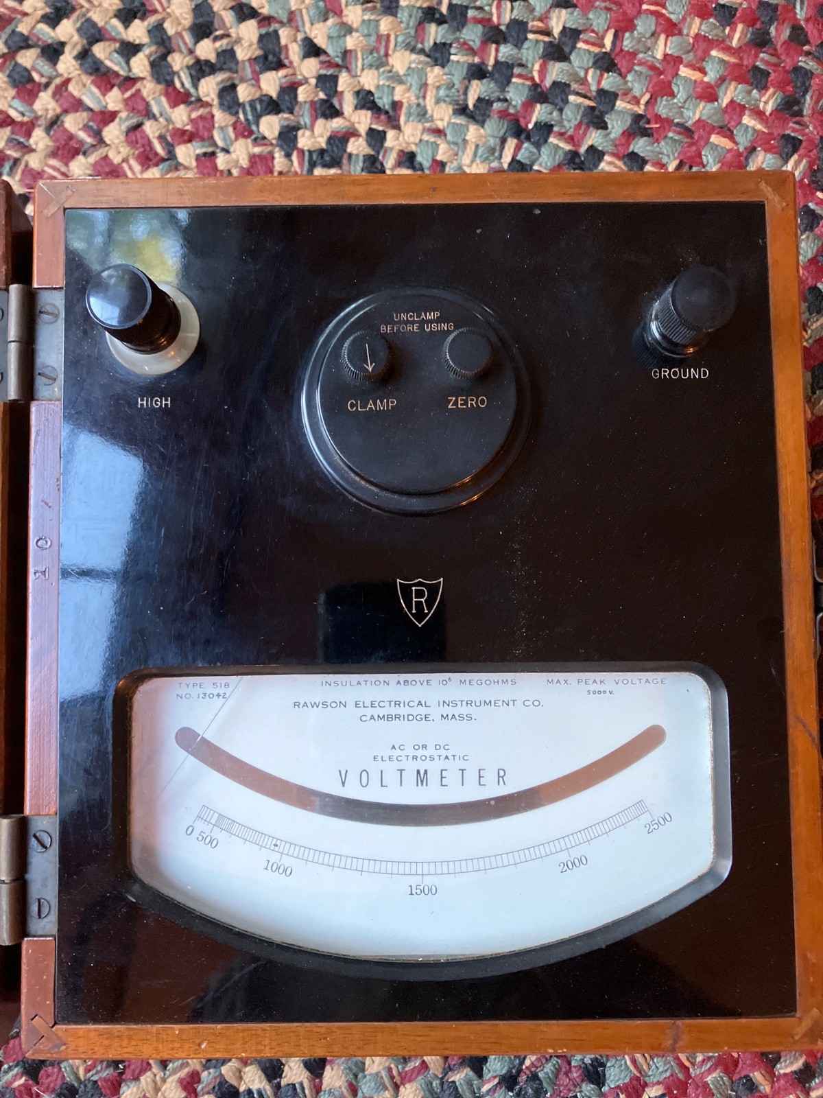 Rawson Electrical Instrument Co. Type 518 AC or DC Electrostatic Voltmeter