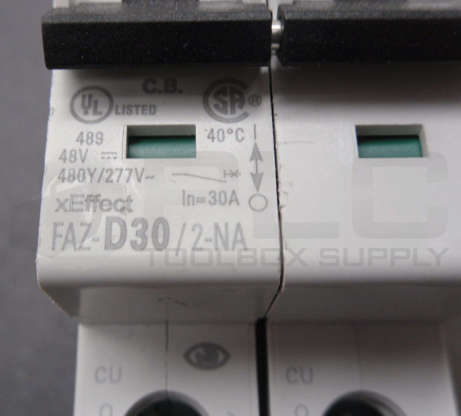NEW EATON FAZ-D30/2-NA CIRCUIT BREAKER 30A 2 POLE 480V 102193