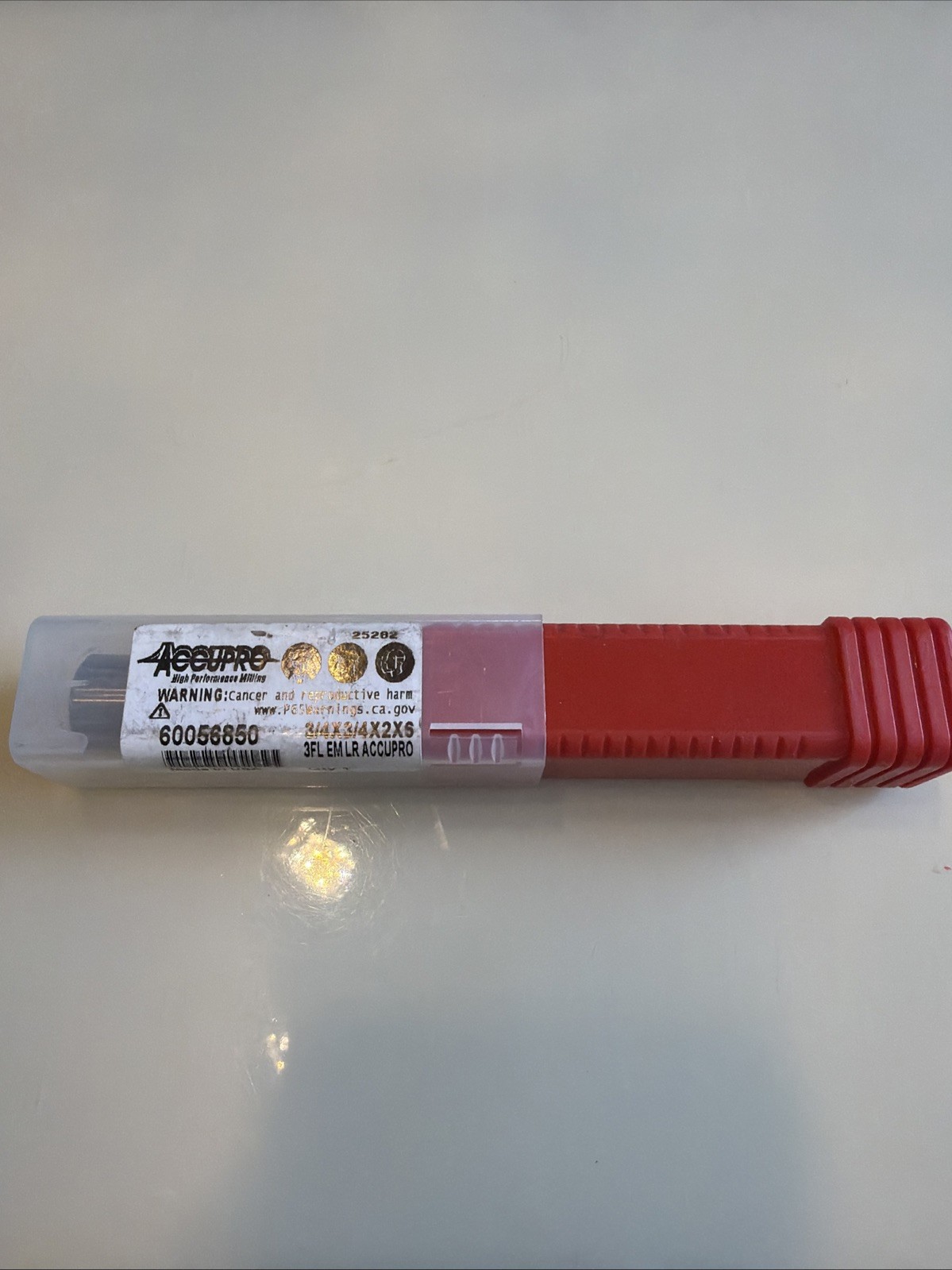 60056850 | Accupro | Square End Mill: 3/4” Dia, 2” LOC, 3/4” Shank Dia,