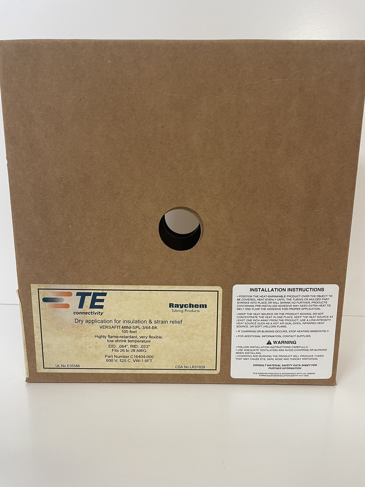 100 Foot C16404-000 VERSAFIT-MINI-SPL-3/64-BK Heatshrink 3/64″ x 100′ Black