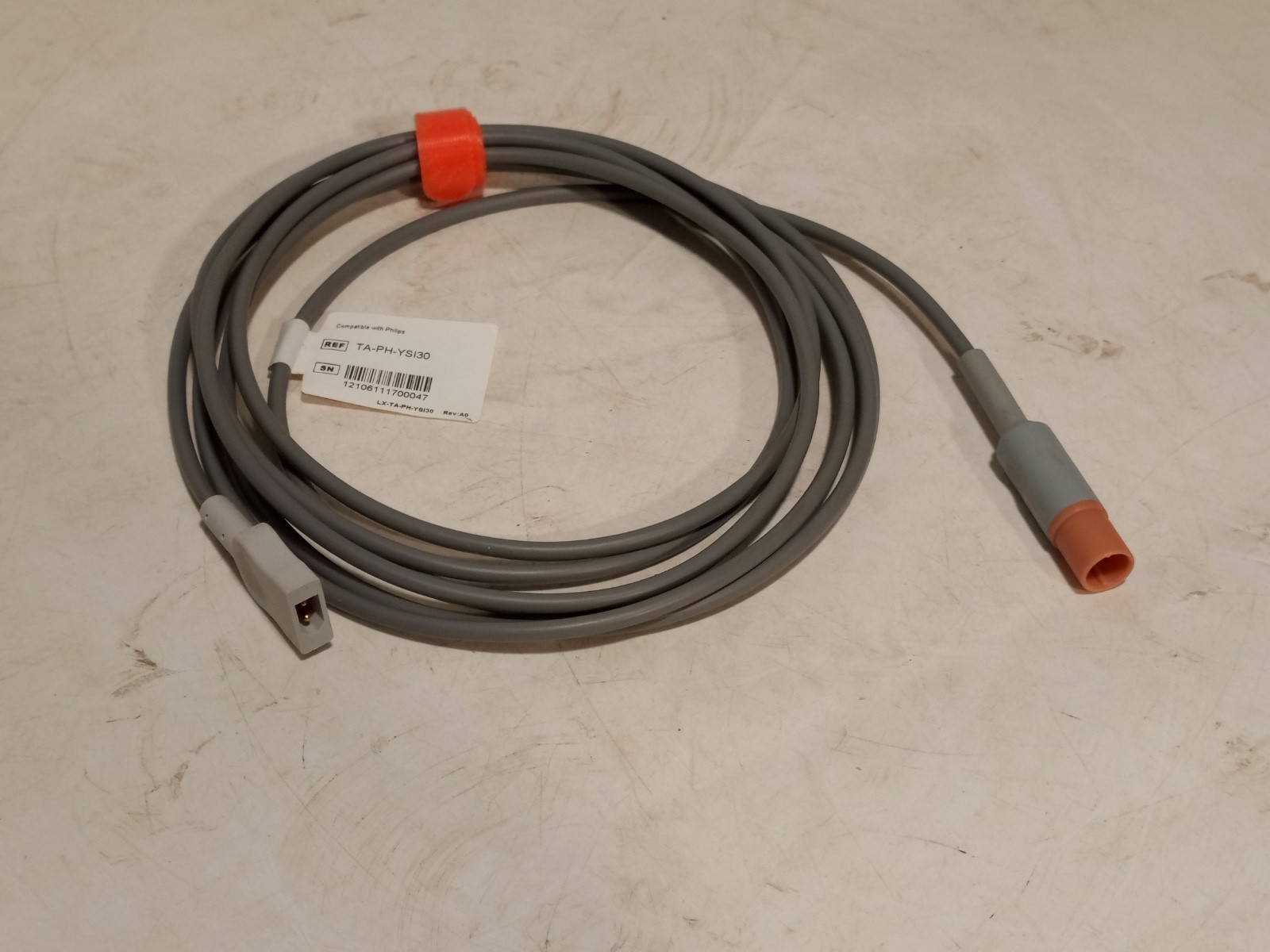 Medten TA-PH-YSI30 Philips Compatible Replacement Temperature Cable 3m Length