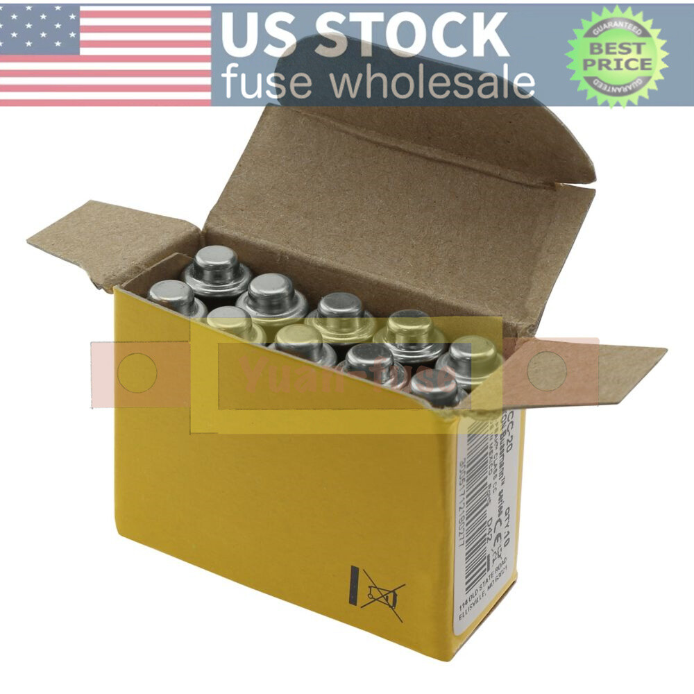 LPCC20 10PCS New Bussmann LP-CC-20 20A 600Vac Time-delay Fuse Fast Delivery
