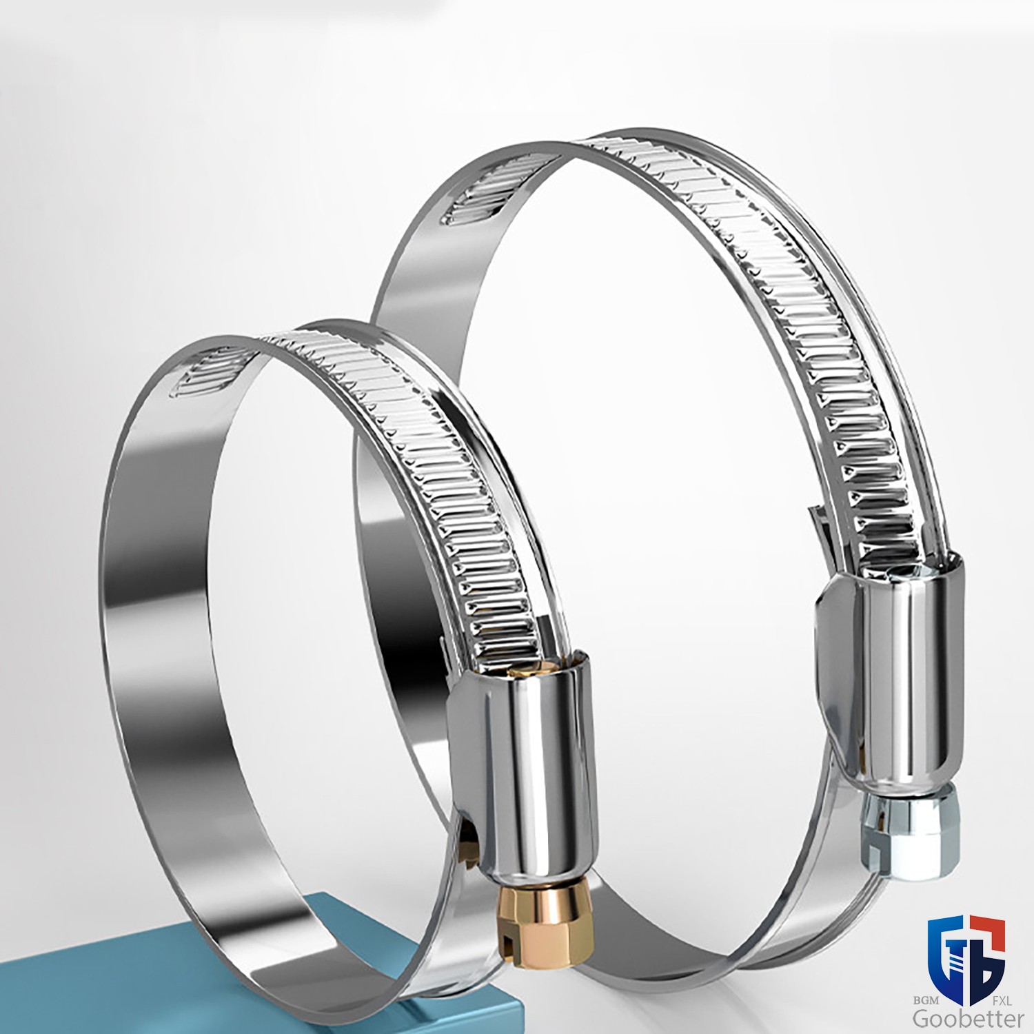 Hose Clips Worm Drive Hose Clamps 201/A2 Stainless Steel Pipe Clip 8mm-150mm